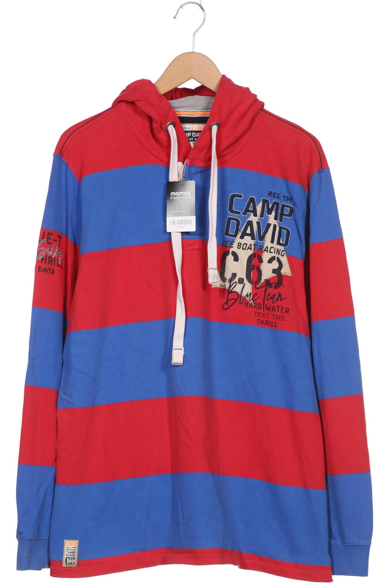 

Camp David Herren Kapuzenpullover, rot, Gr. 56