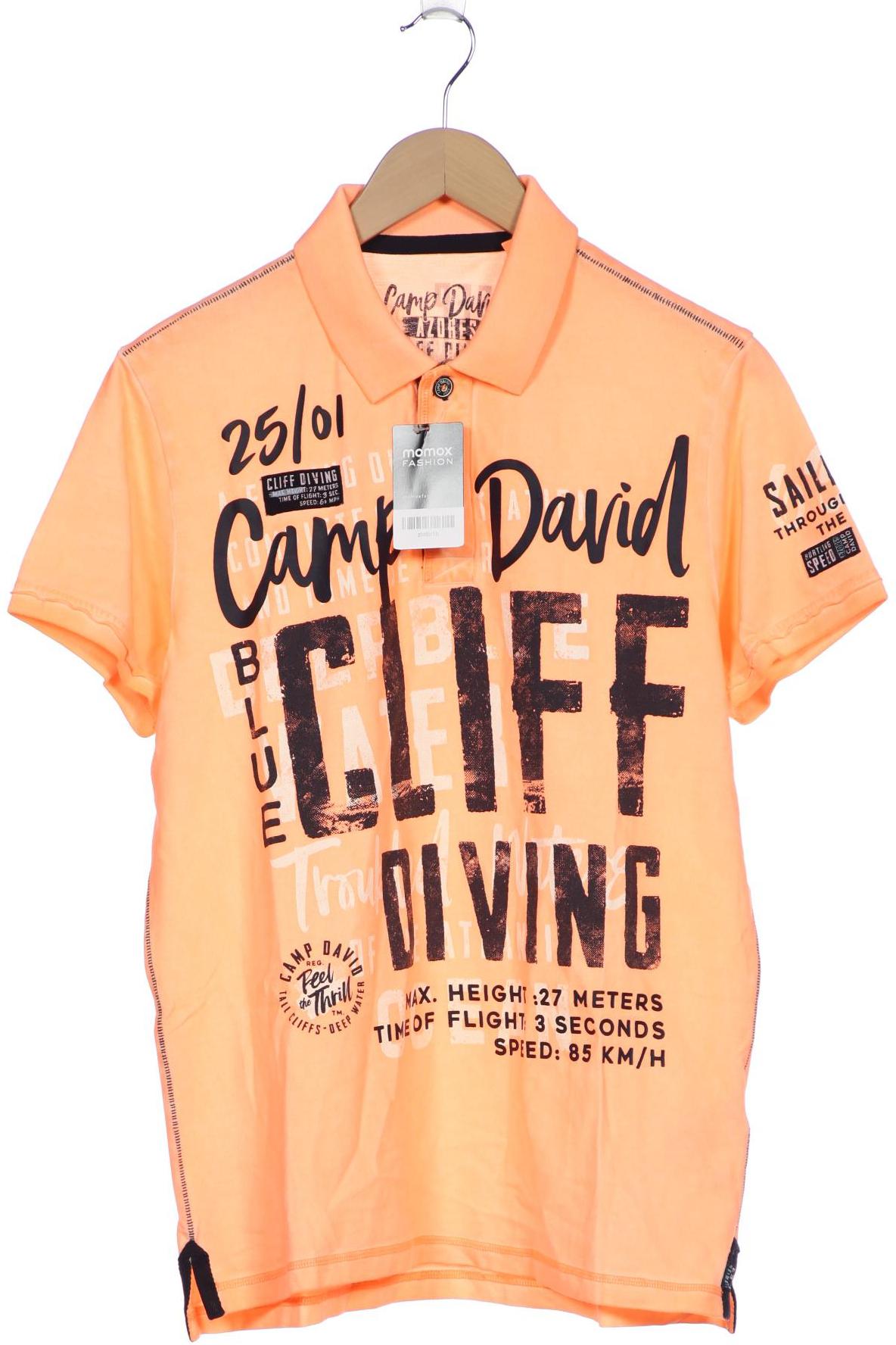 

Camp David Herren Poloshirt, orange