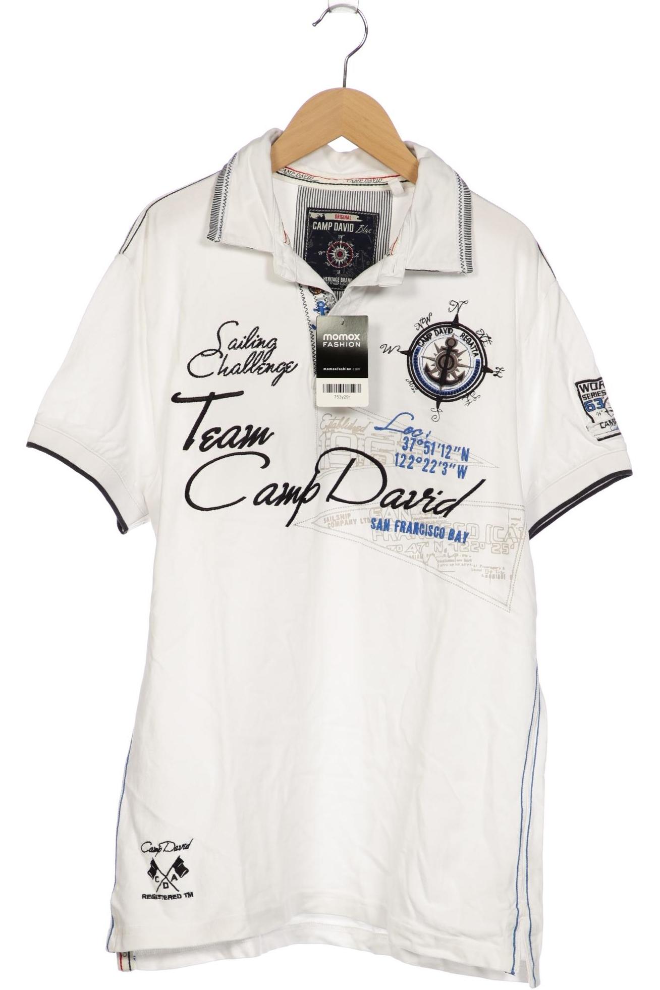 

Camp David Herren Poloshirt, weiß, Gr. 52