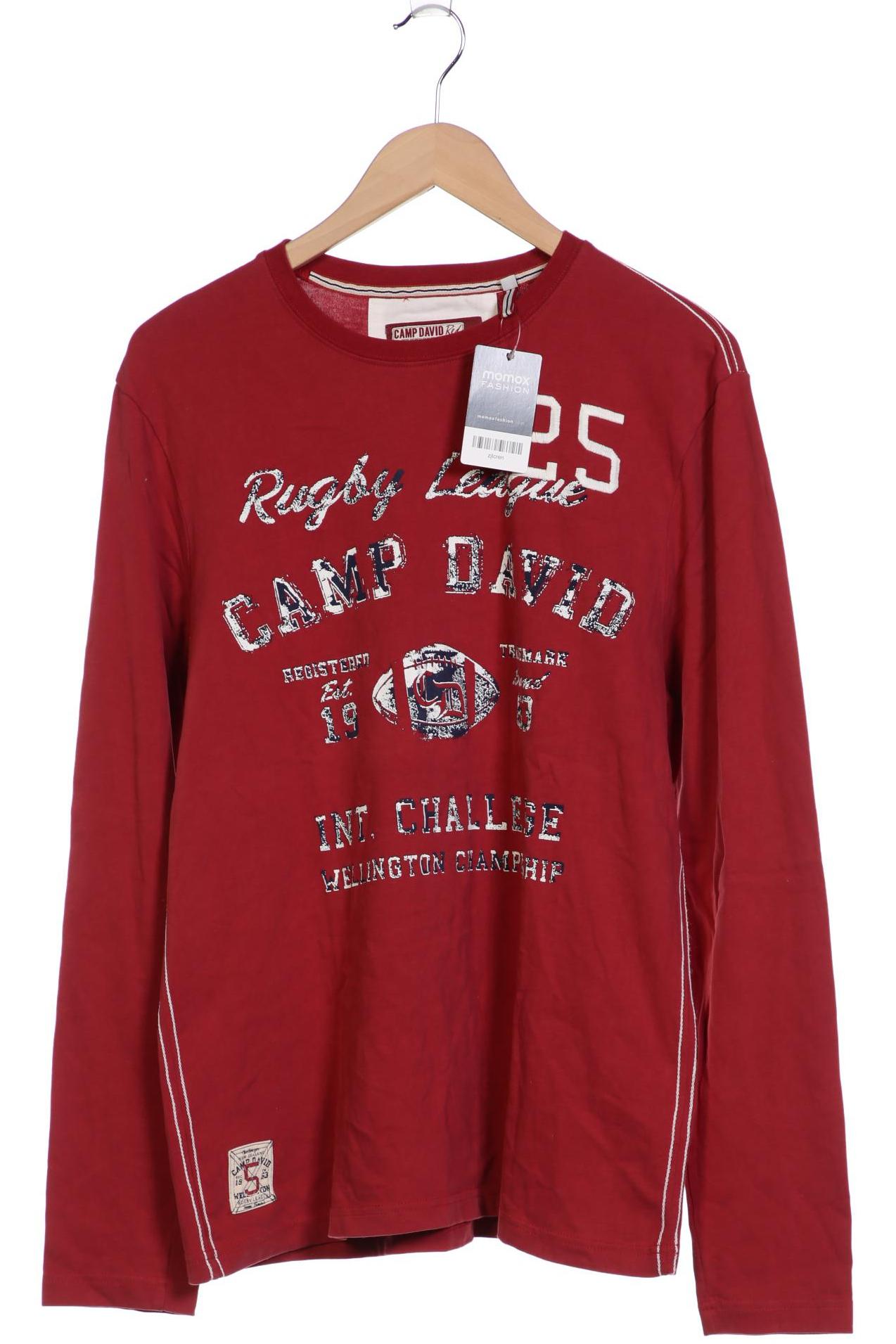 

Camp David Herren Langarmshirt, bordeaux, Gr. 52