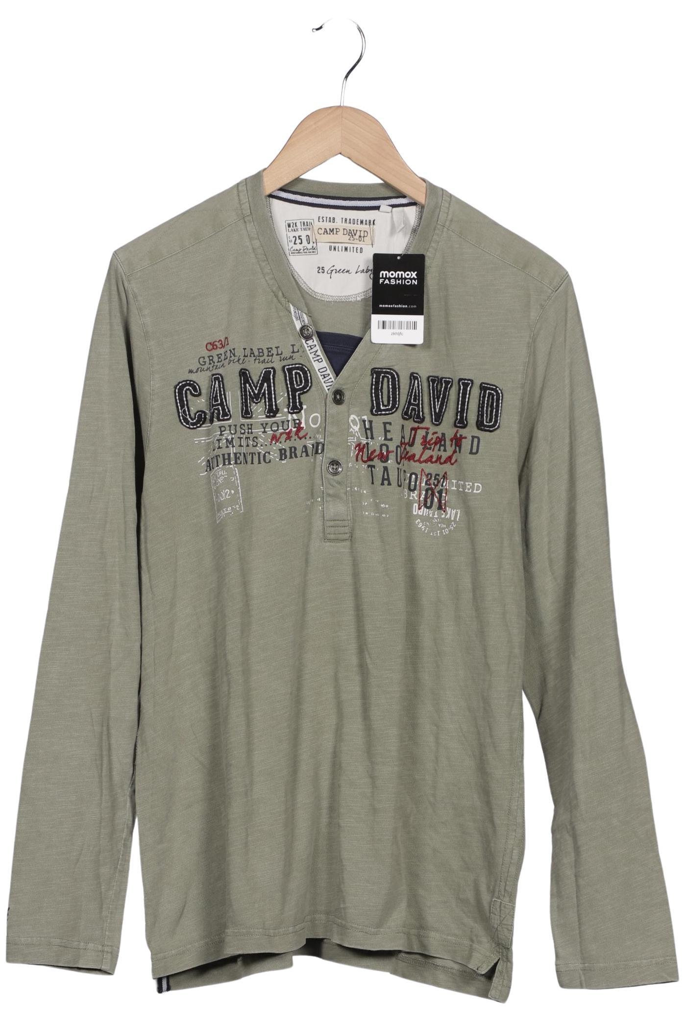 

Camp David Herren Langarmshirt, hellgrün, Gr. 54