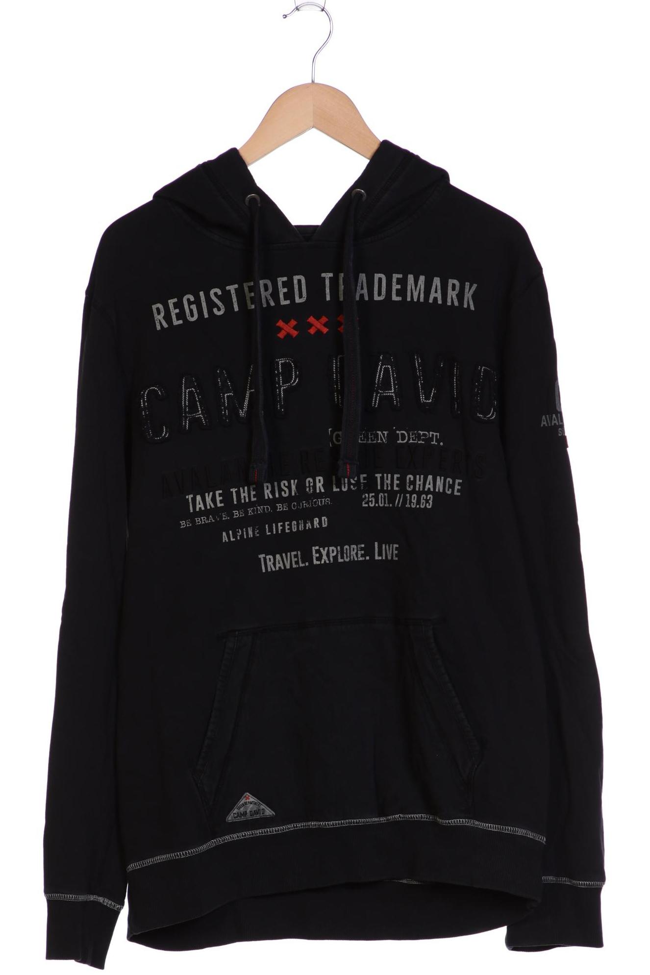 

Camp David Herren Kapuzenpullover, schwarz