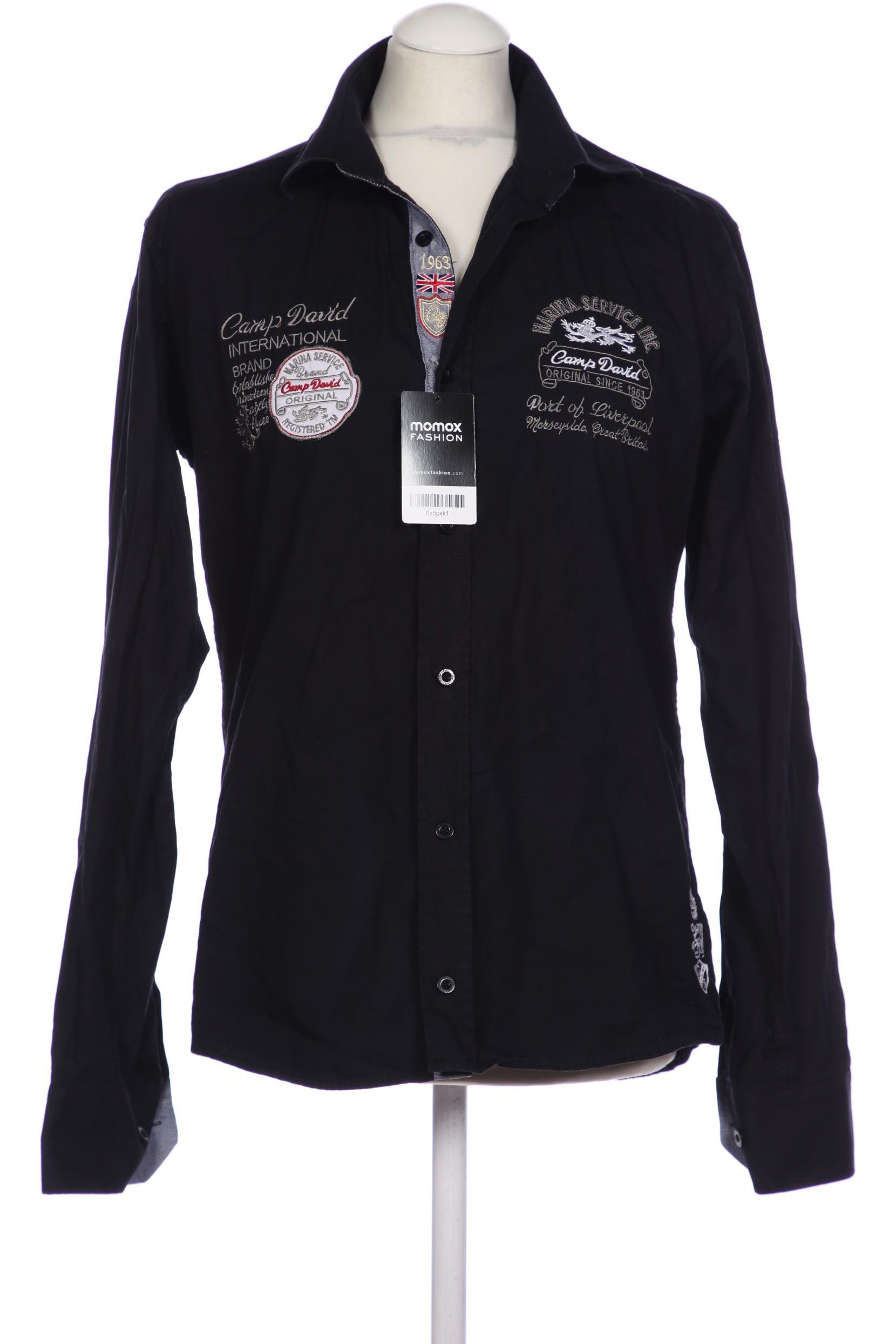 

Camp David Herren Hemd, schwarz