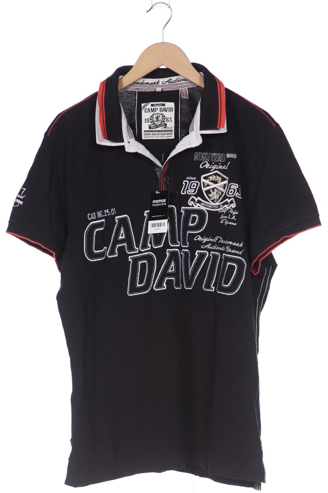 

Camp David Herren Poloshirt, schwarz