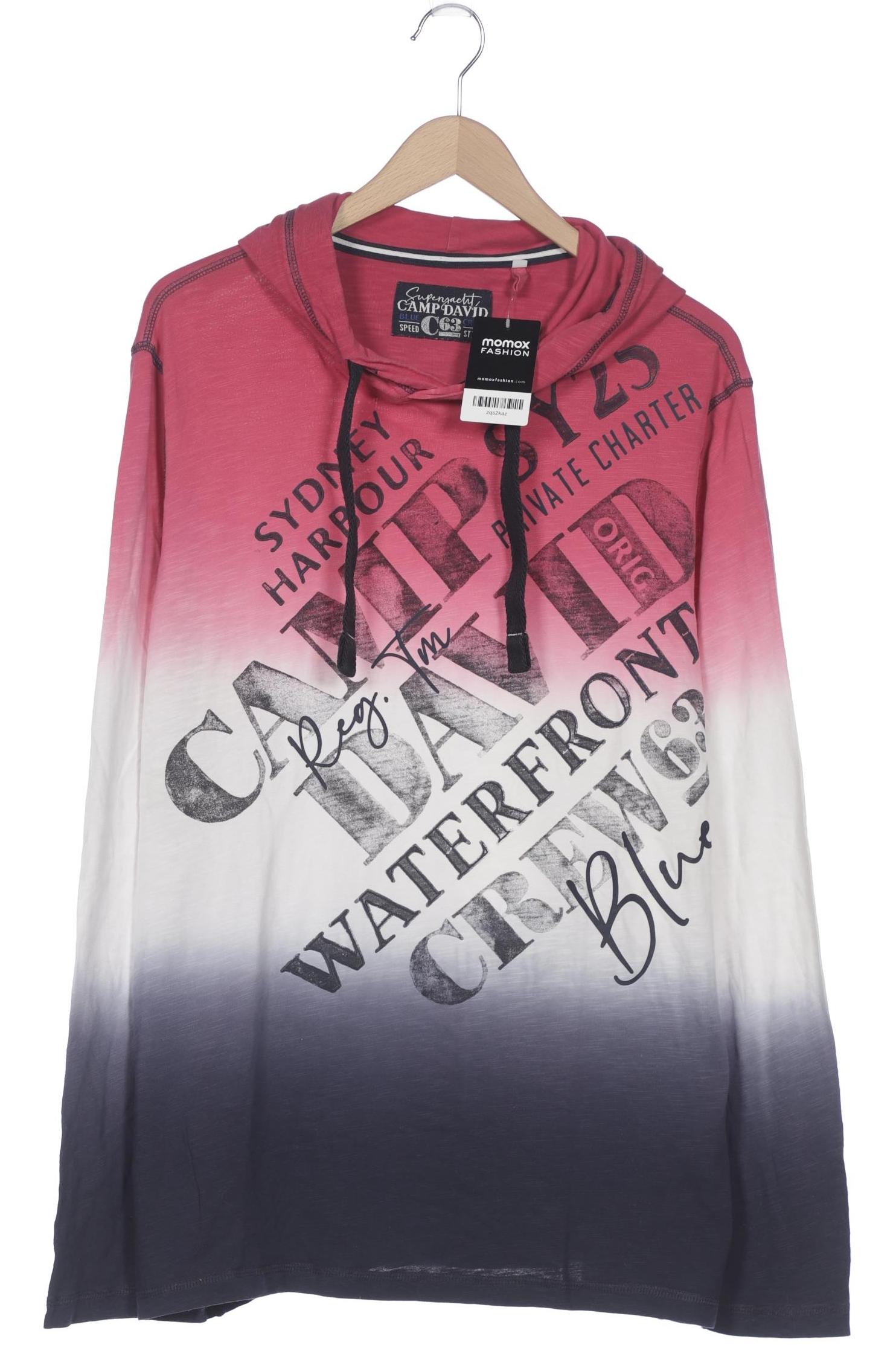 

Camp David Herren Langarmshirt, pink, Gr. 54