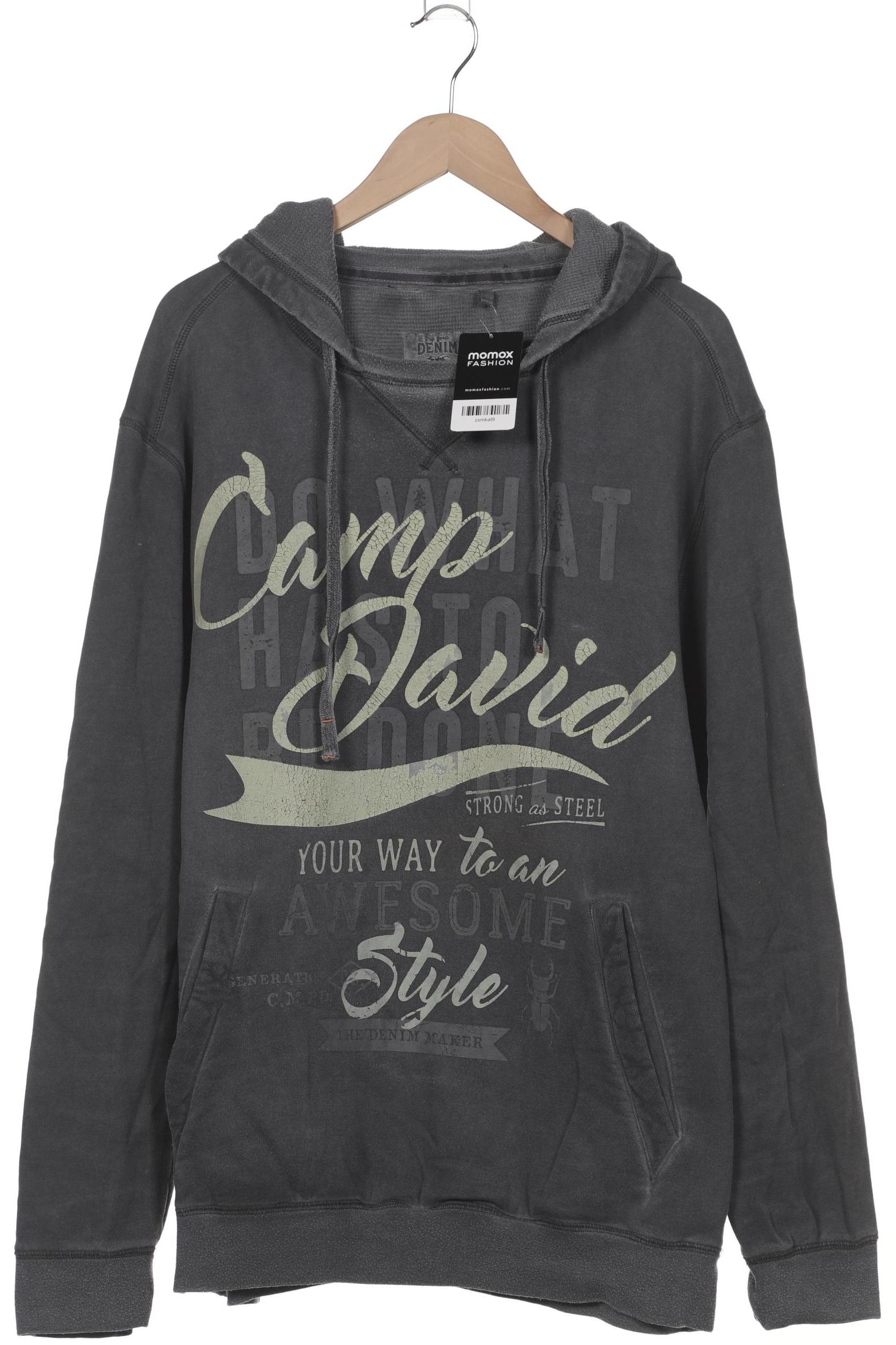 

Camp David Herren Kapuzenpullover, grau, Gr. 58