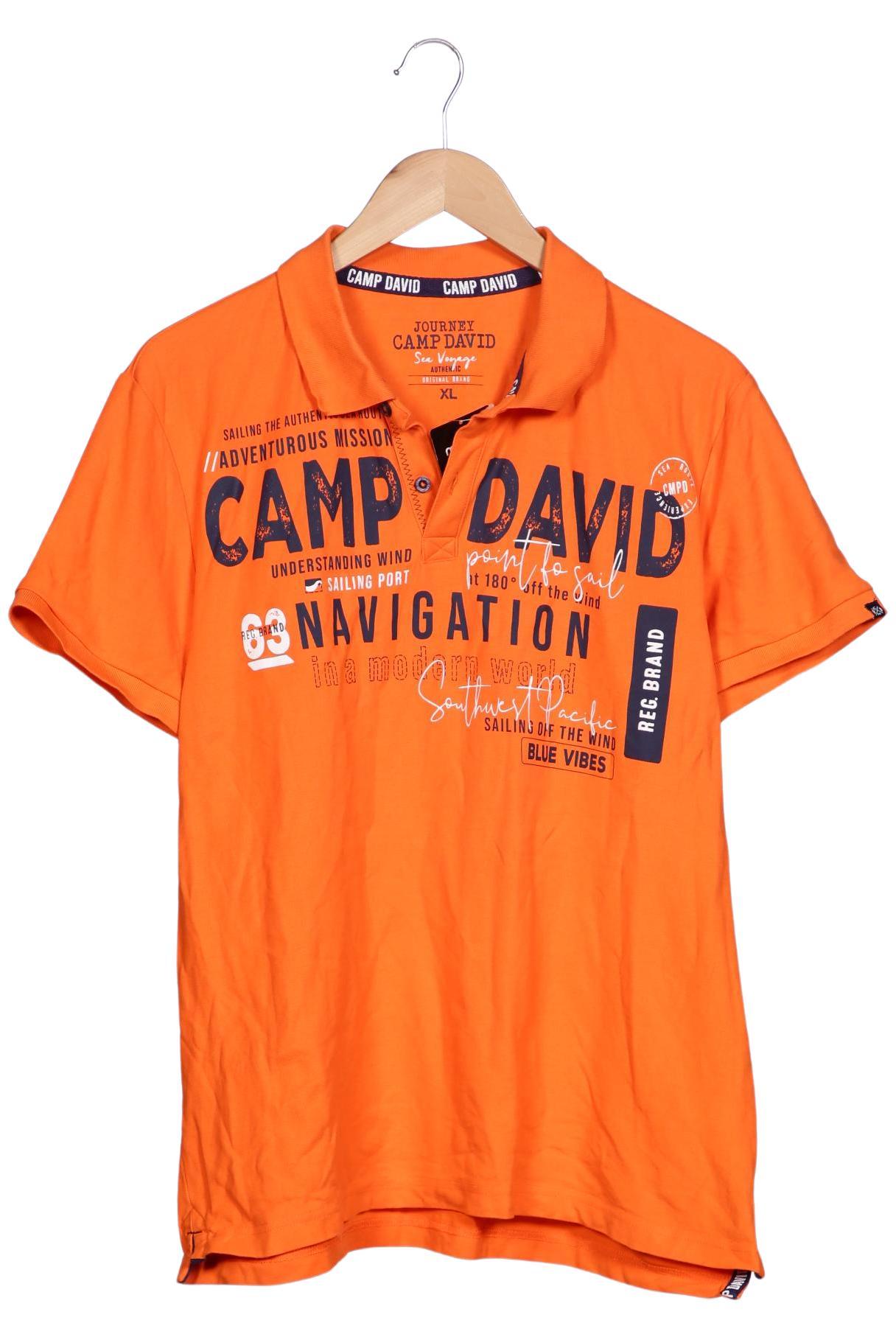 

Camp David Herren Poloshirt, orange, Gr. 54