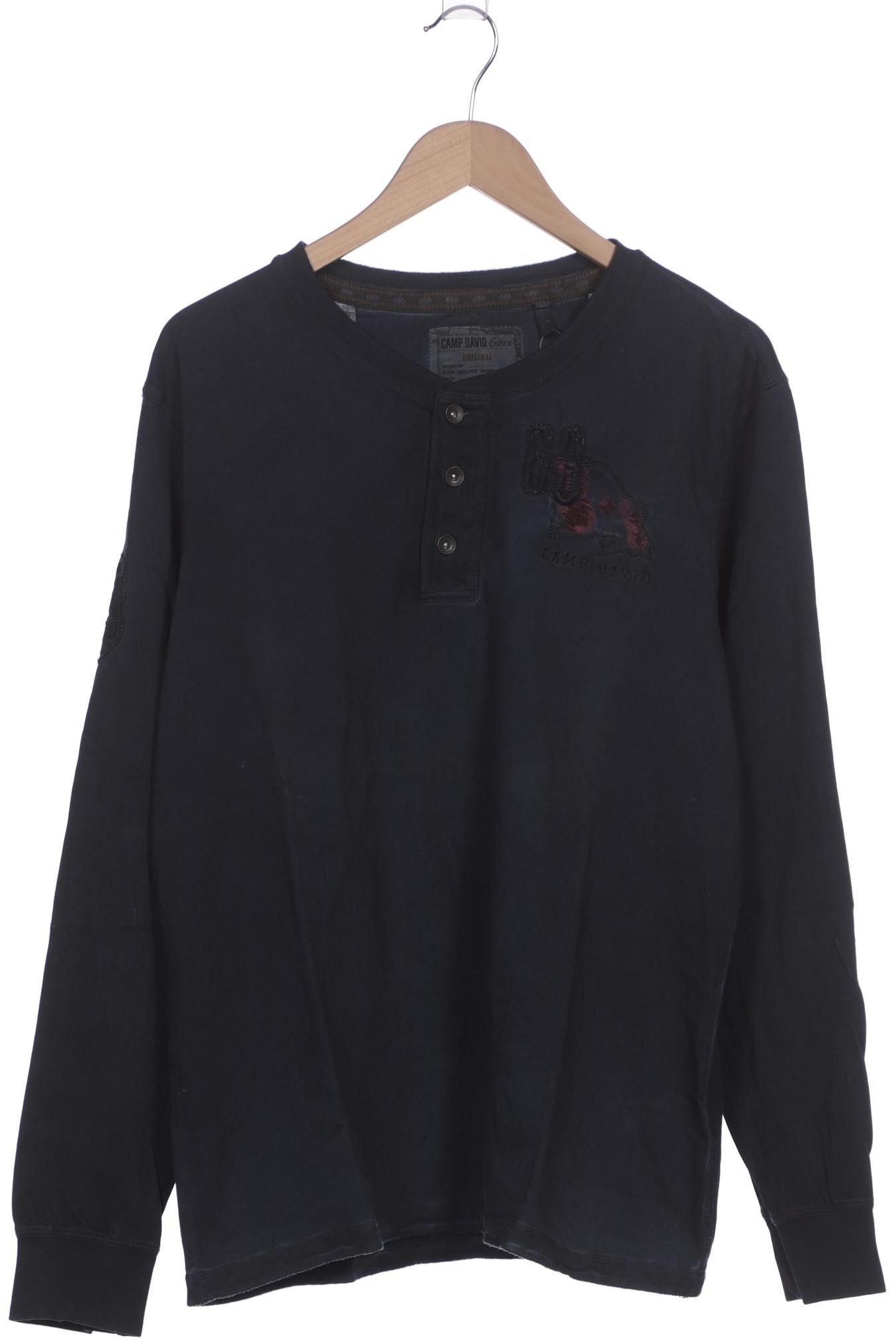 

Camp David Herren Langarmshirt, marineblau, Gr. 52