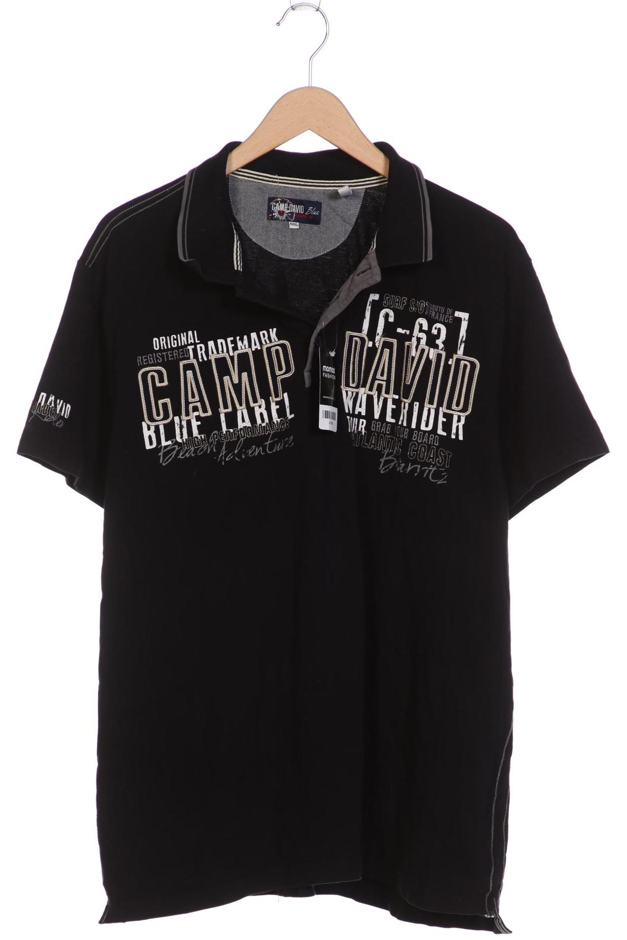 

Camp David Herren Poloshirt, schwarz
