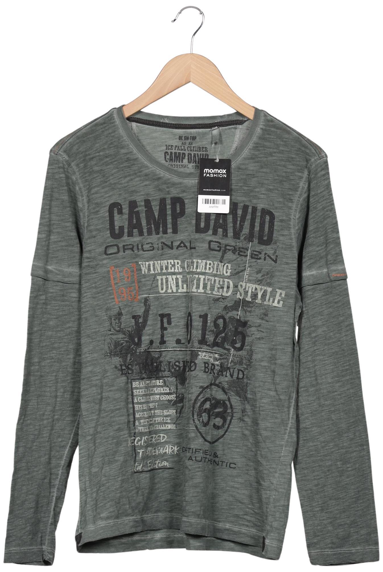

Camp David Herren Langarmshirt, grün, Gr. 48