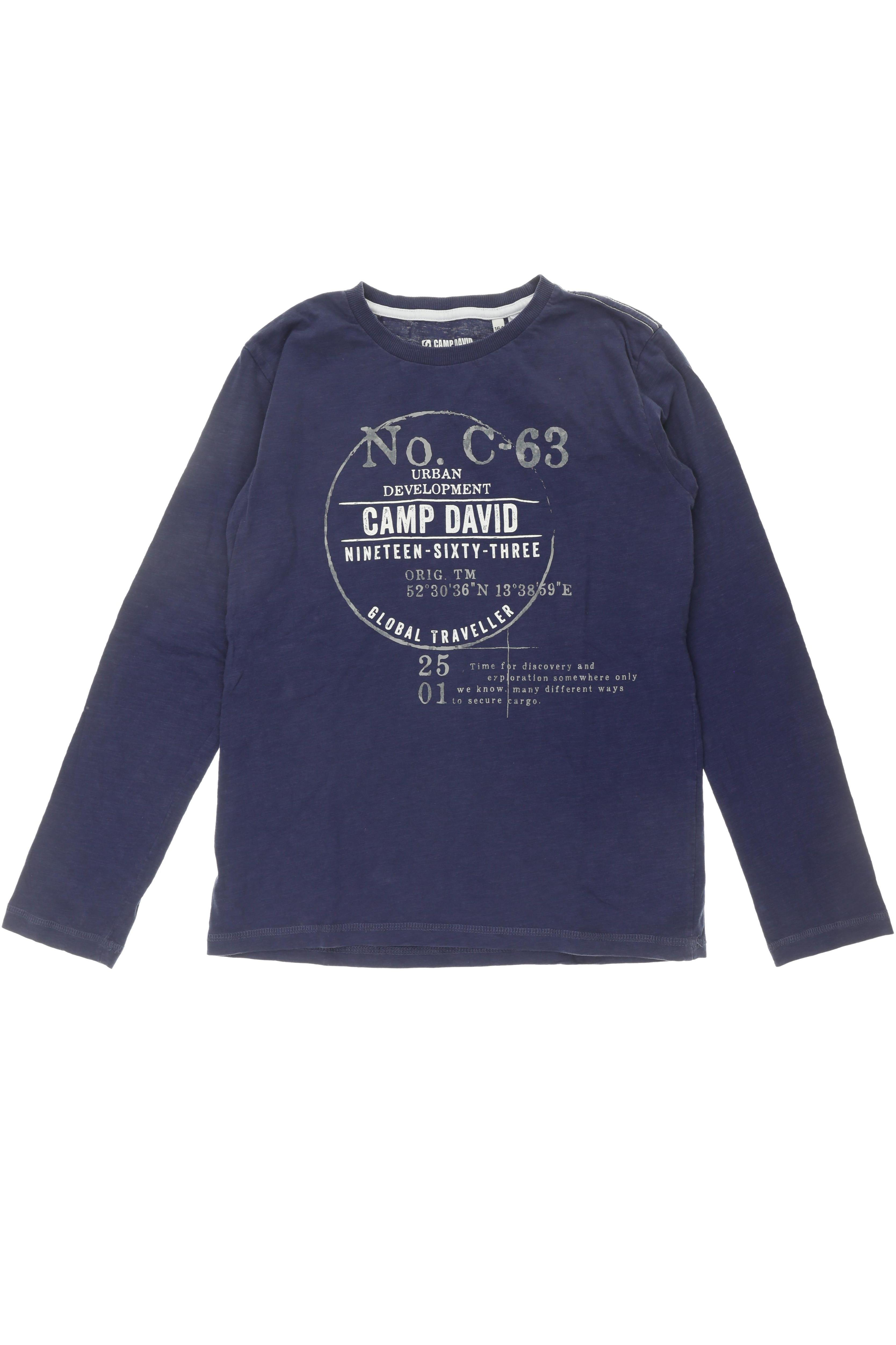 

Camp David Herren Langarmshirt, blau, Gr. 164
