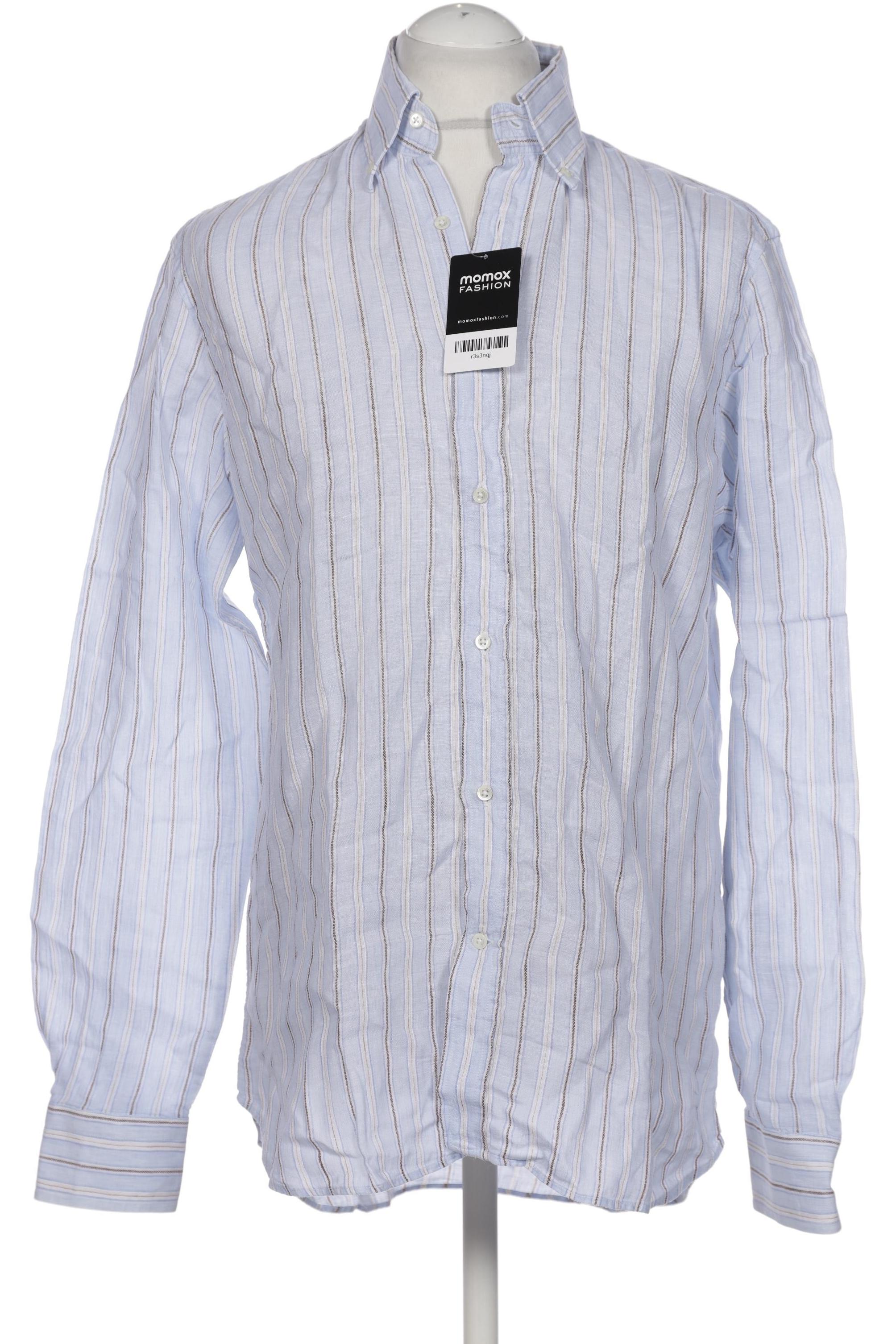 

Canali Herren Hemd, blau, Gr. 50