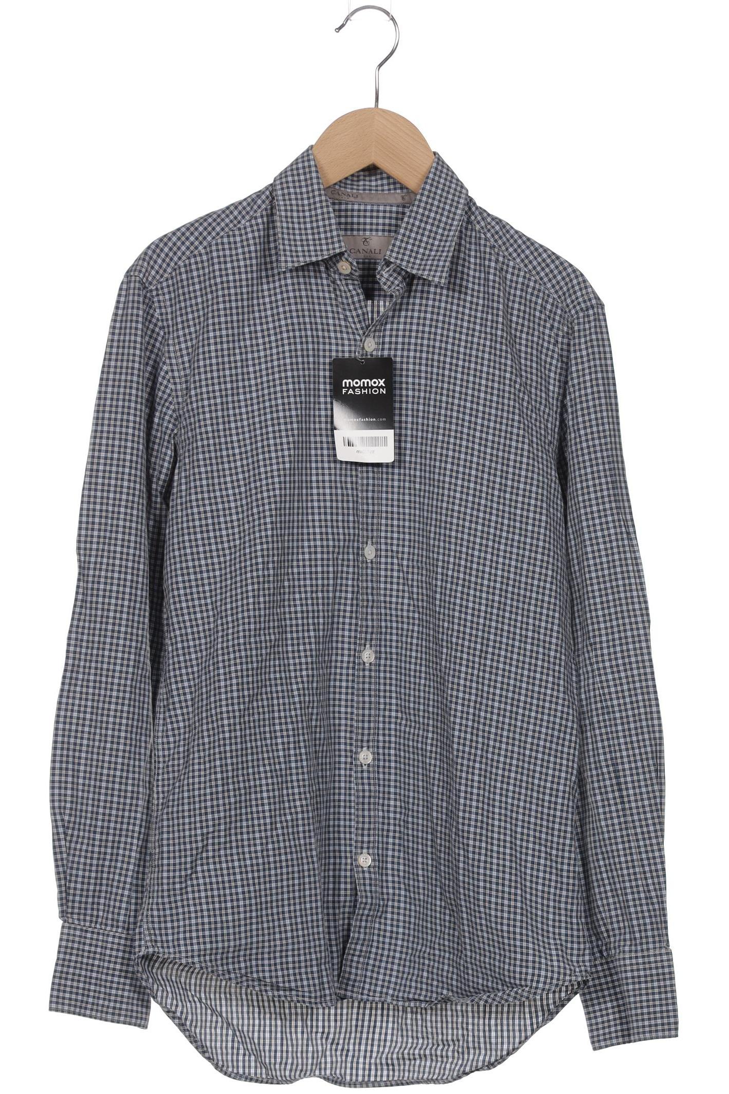

Canali Herren Hemd, marineblau, Gr. 46