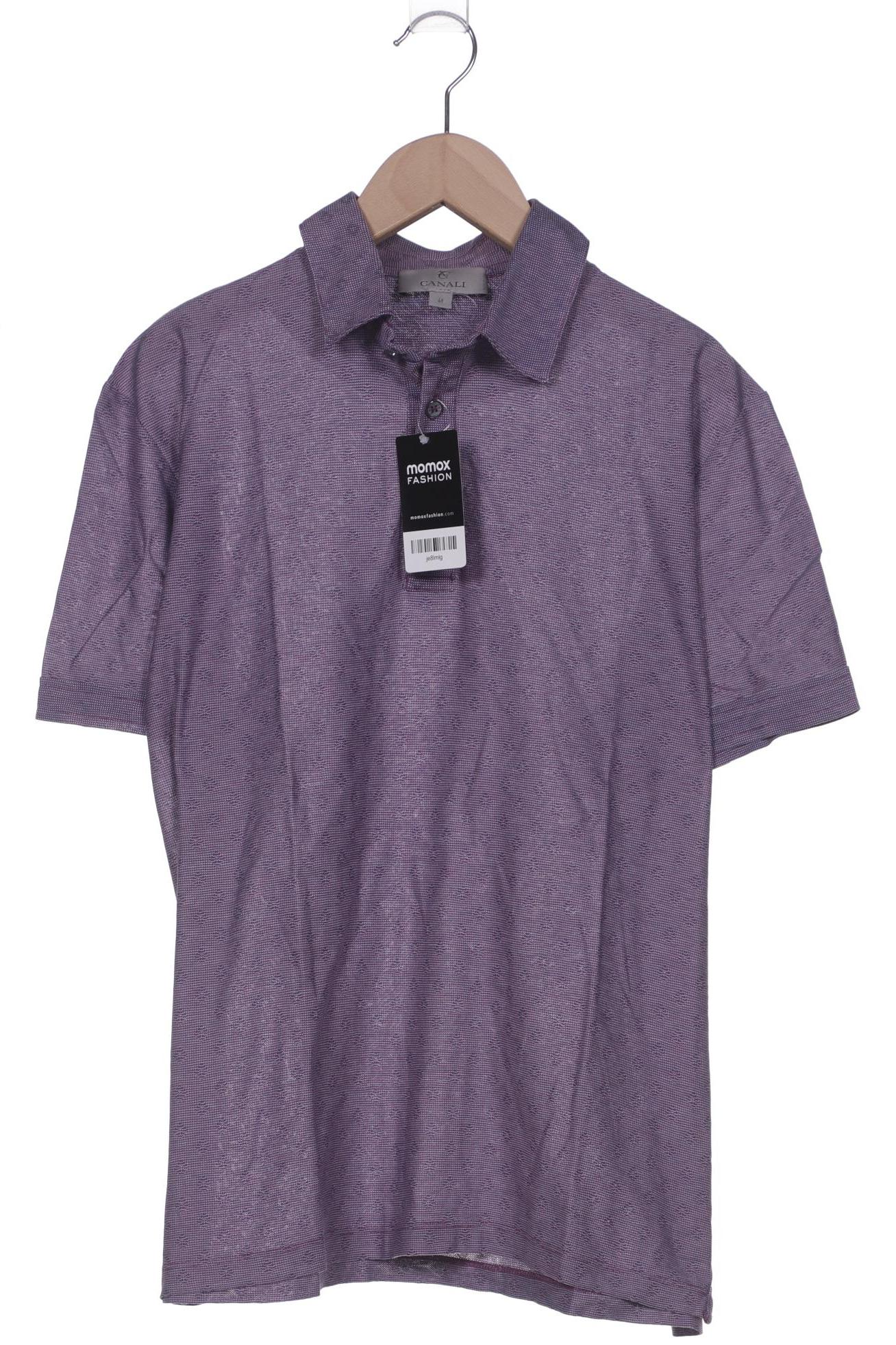 

Canali Herren Poloshirt, flieder, Gr. 46