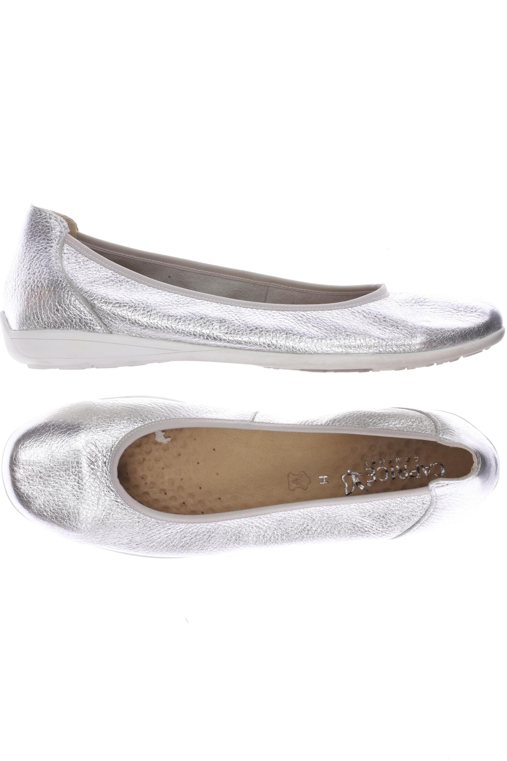 

Caprice Damen Ballerinas, silber, Gr. 7.5