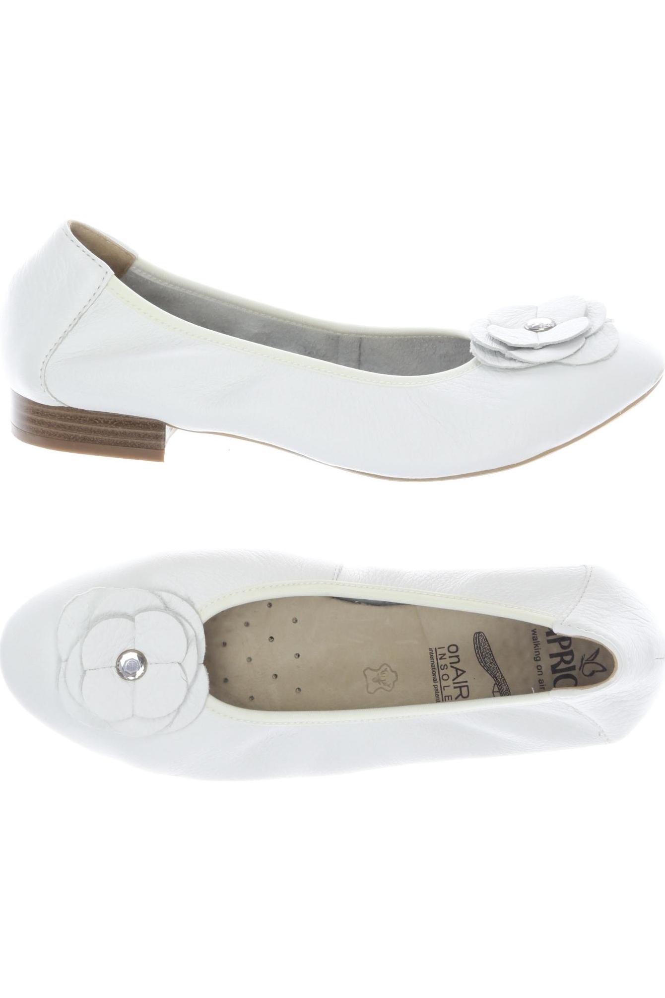 

Caprice Damen Ballerinas, weiß, Gr. 6