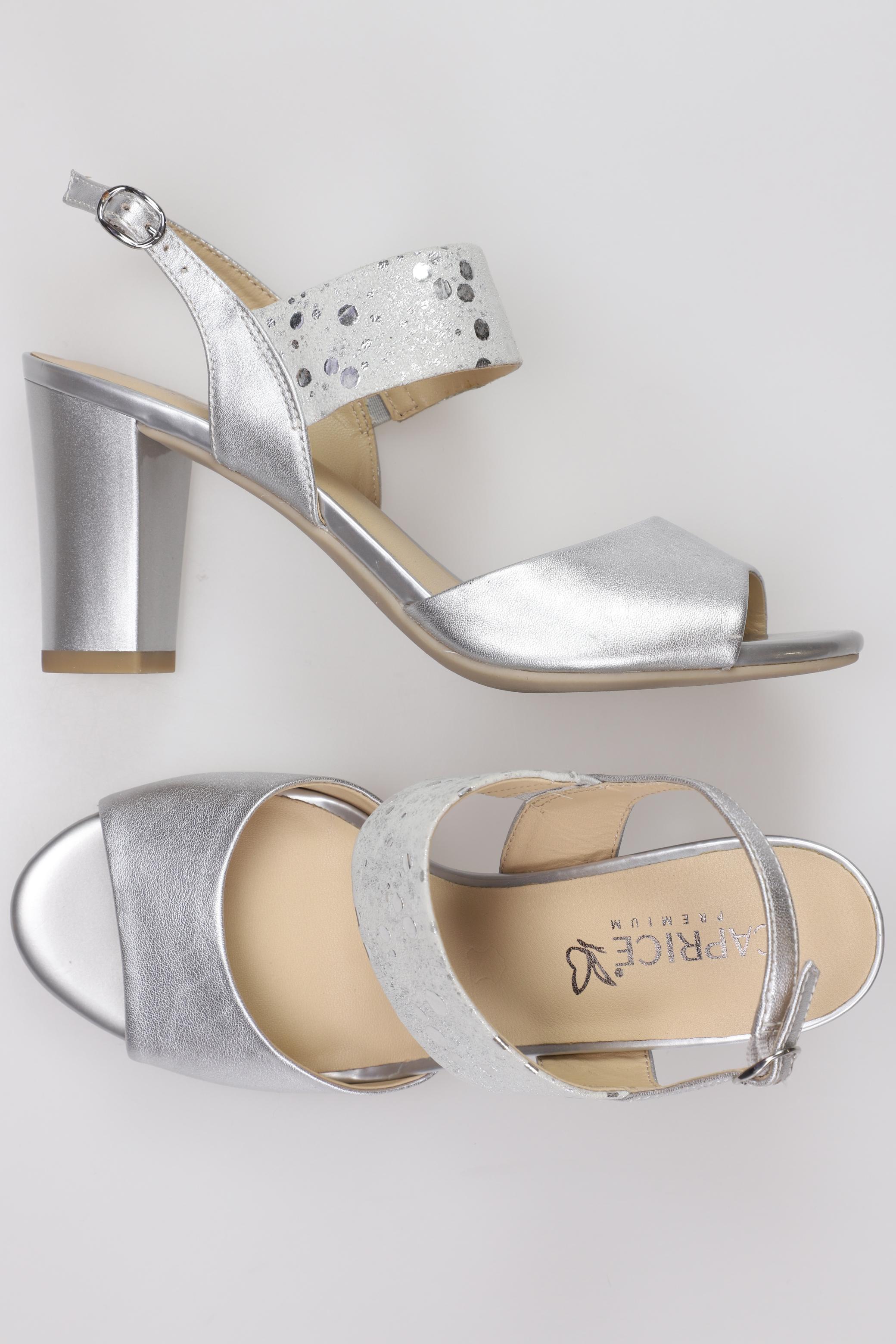 

Caprice Damen Sandale, silber, Gr. 39
