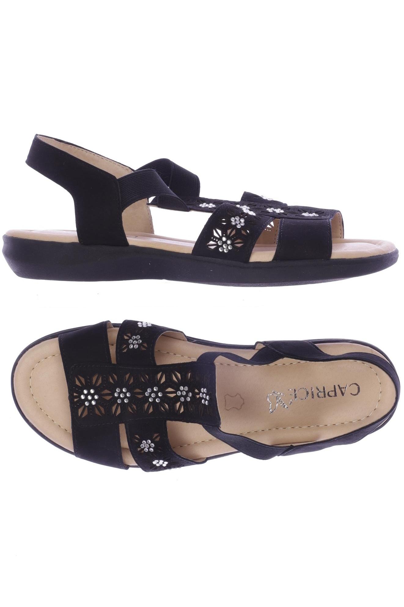 

Caprice Damen Sandale, schwarz, Gr. 38