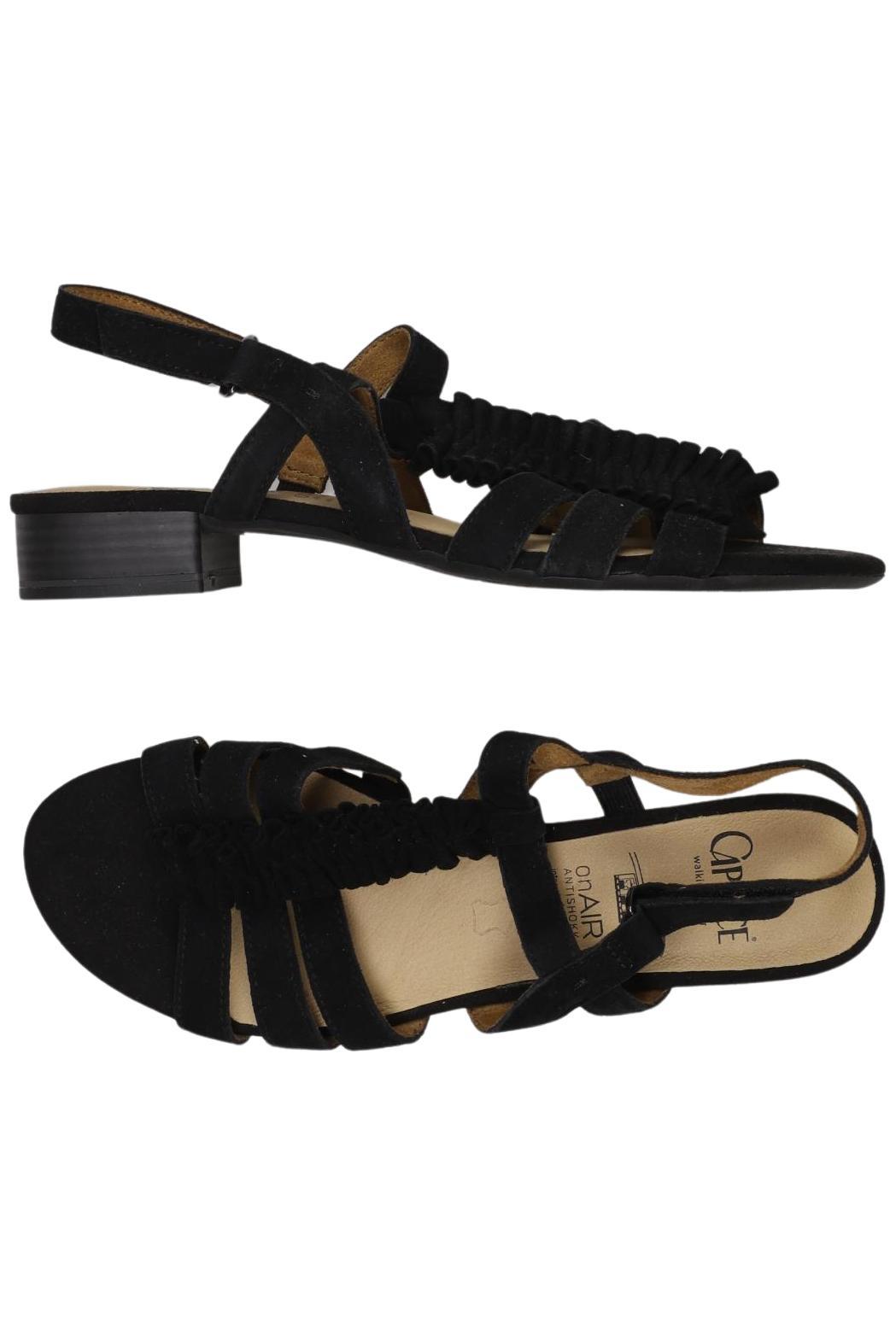 

Caprice Damen Sandale, schwarz, Gr. 5.5