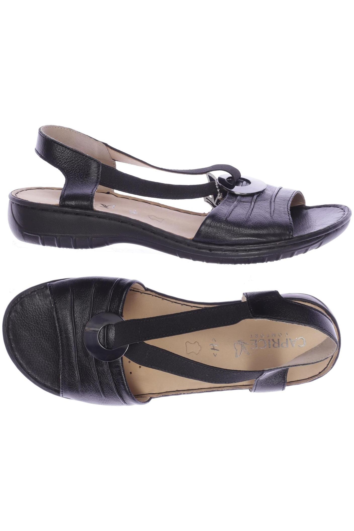 

Caprice Damen Sandale, schwarz, Gr. 7.5