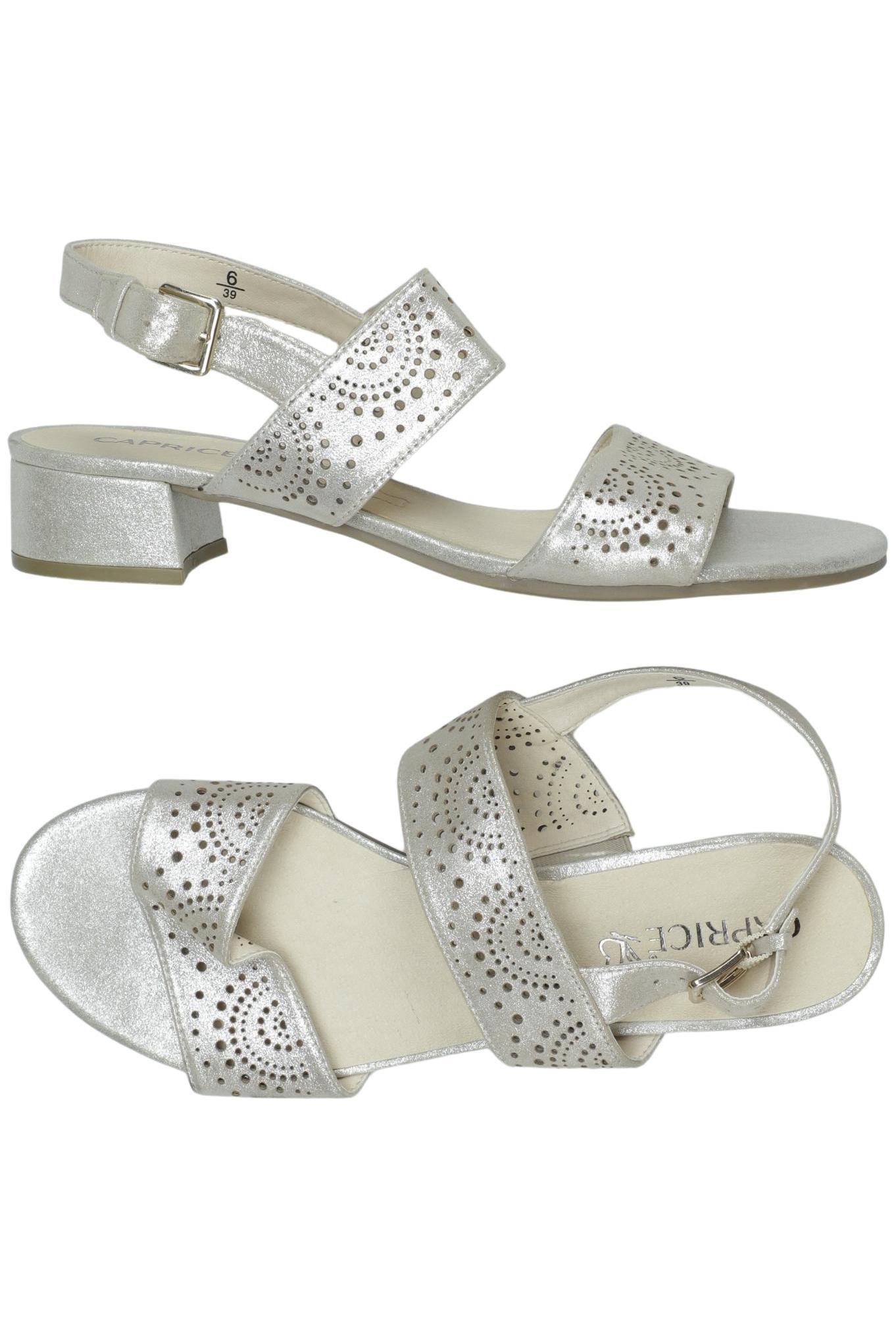 

Caprice Damen Sandale, silber, Gr. 39