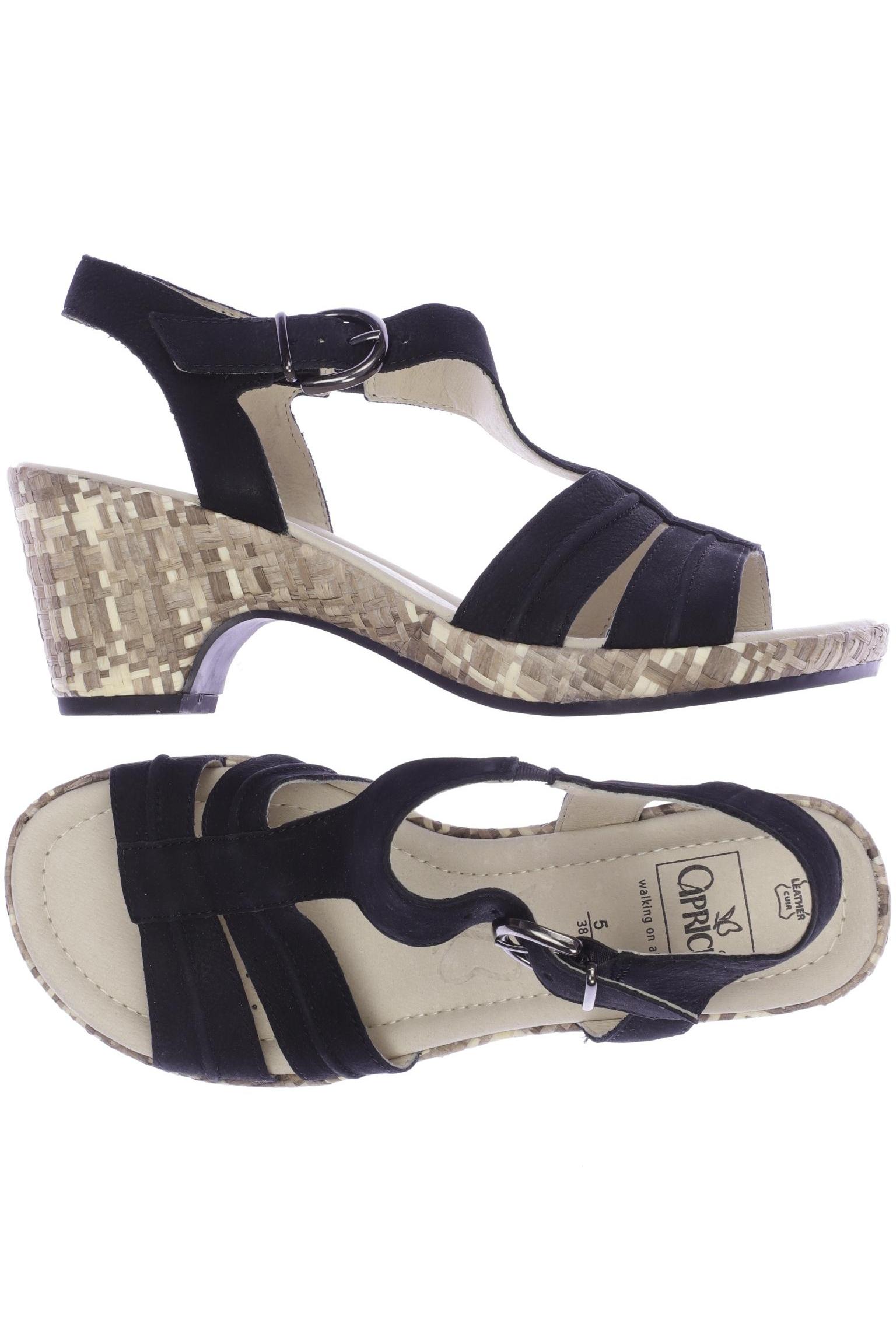 

Caprice Damen Sandale, schwarz, Gr. 38