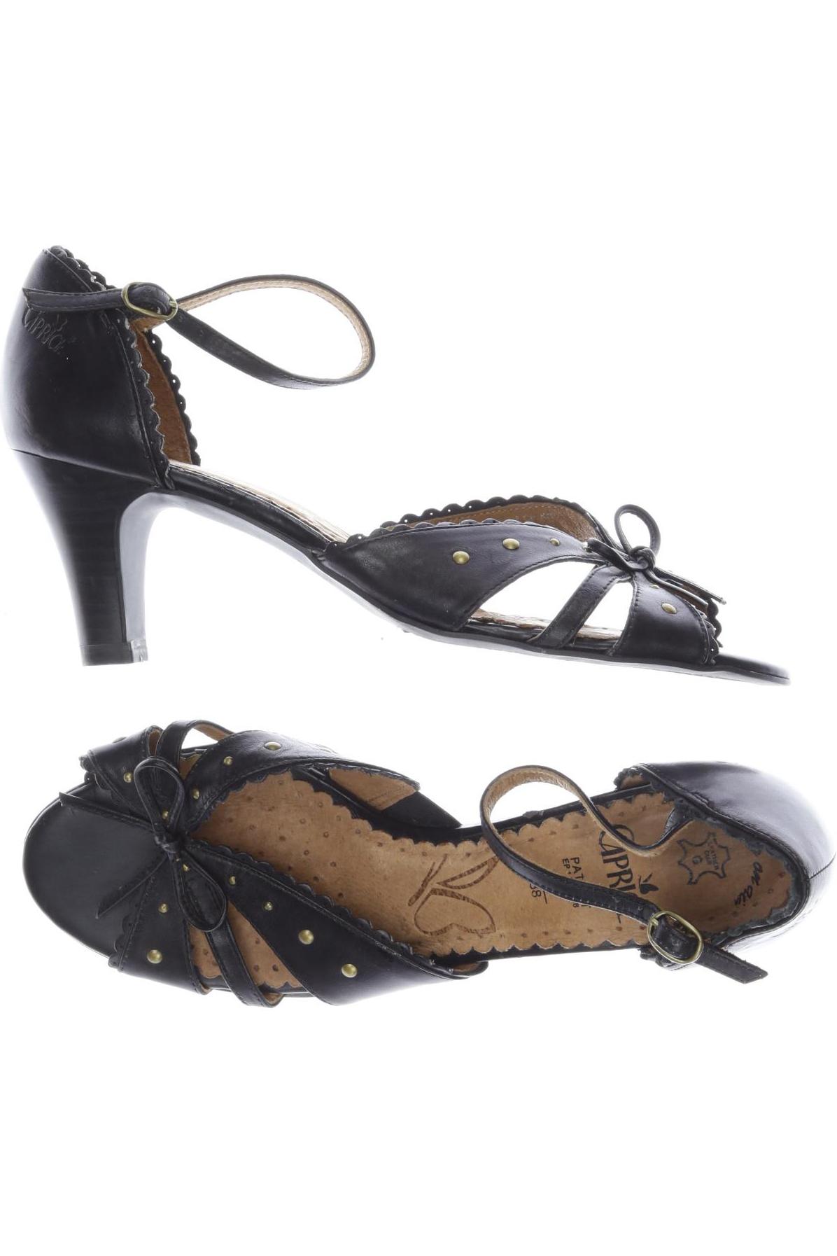 

Caprice Damen Sandale, schwarz, Gr. 38