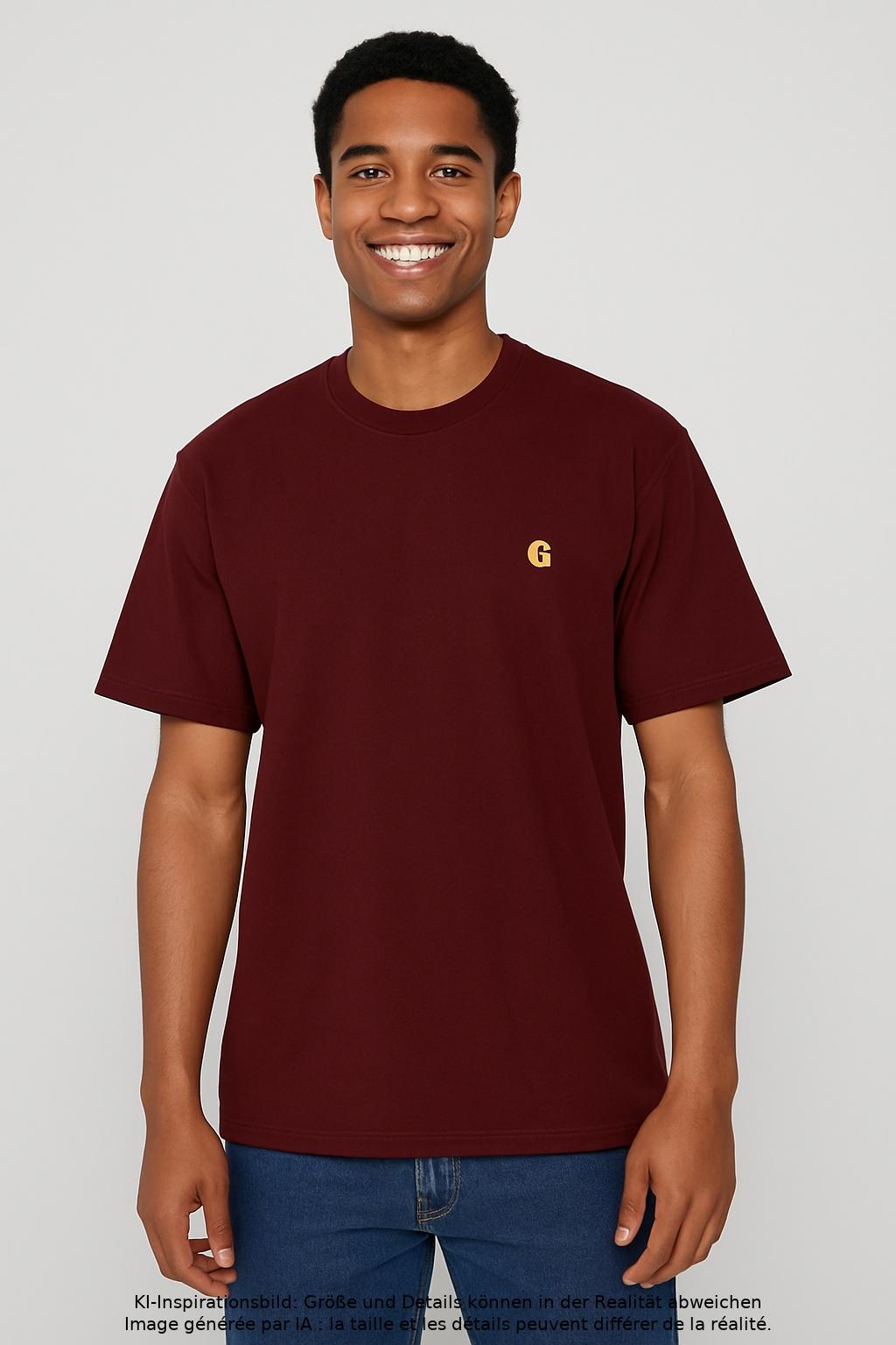 

Carhartt Herren T-Shirt, bordeaux, Gr. 48