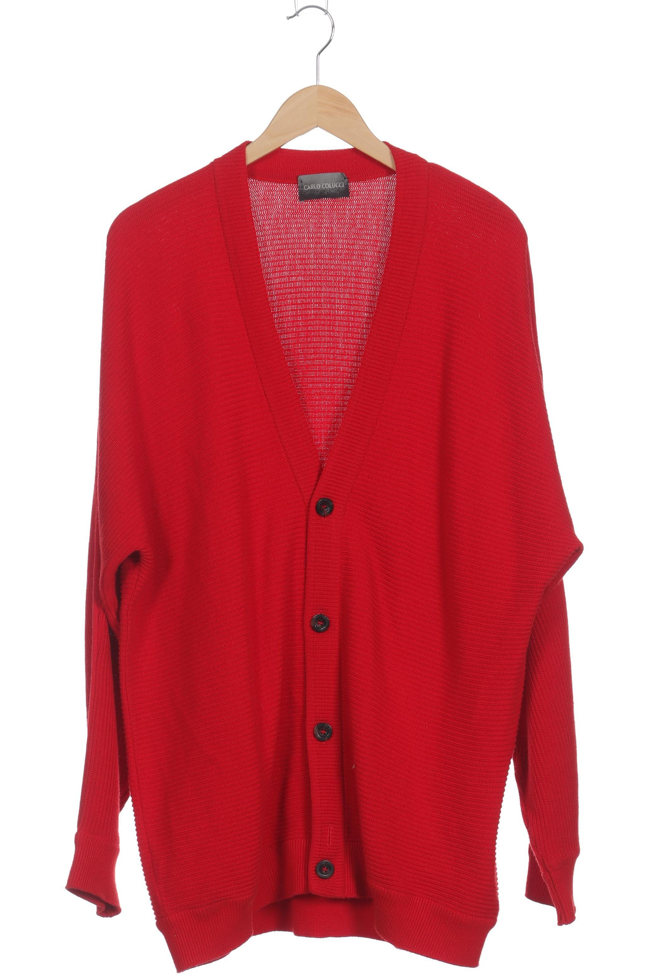 Thumbnail - Carlo Colucci Herren Strickjacke, rot, Gr. 56