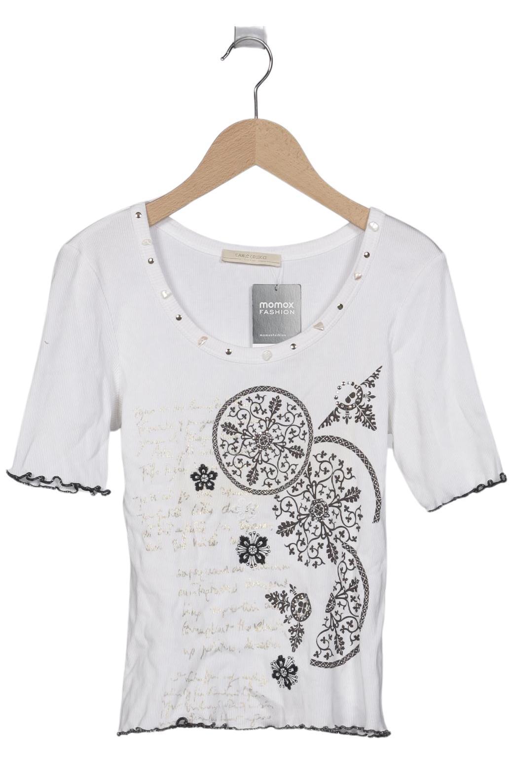 

Carlo Colucci Damen T-Shirt, weiß, Gr. 36