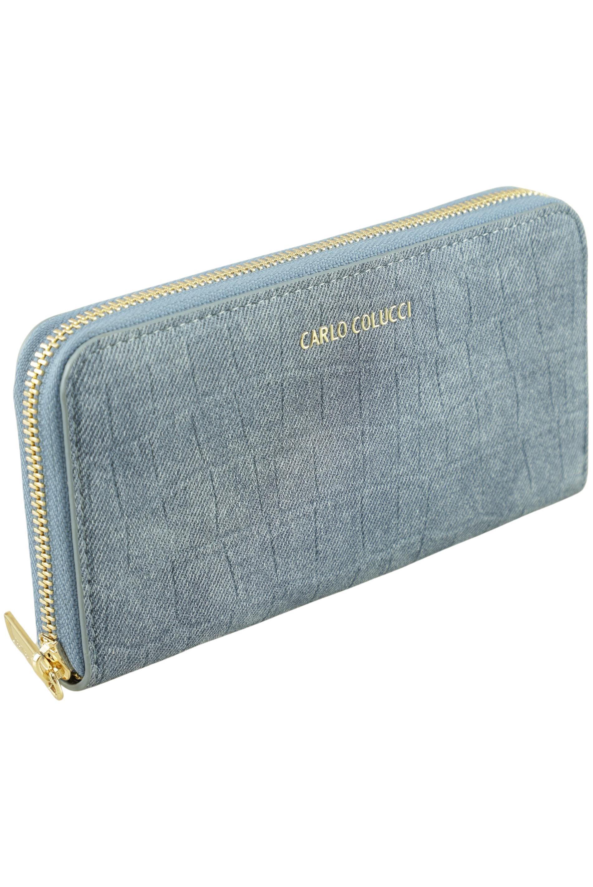 

Carlo Colucci Damen Portemonnaie, blau, Gr.