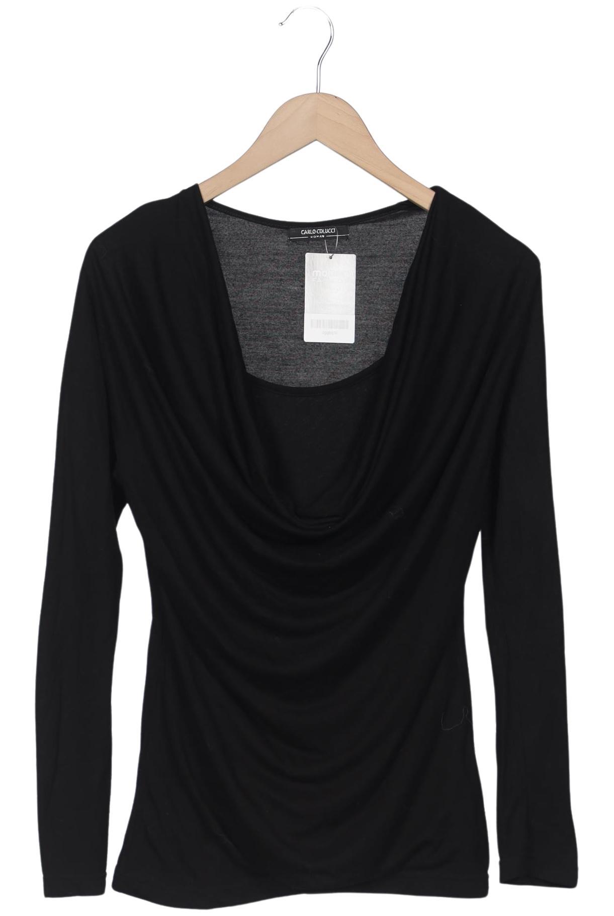 

Carlo Colucci Damen Langarmshirt, schwarz, Gr. 38