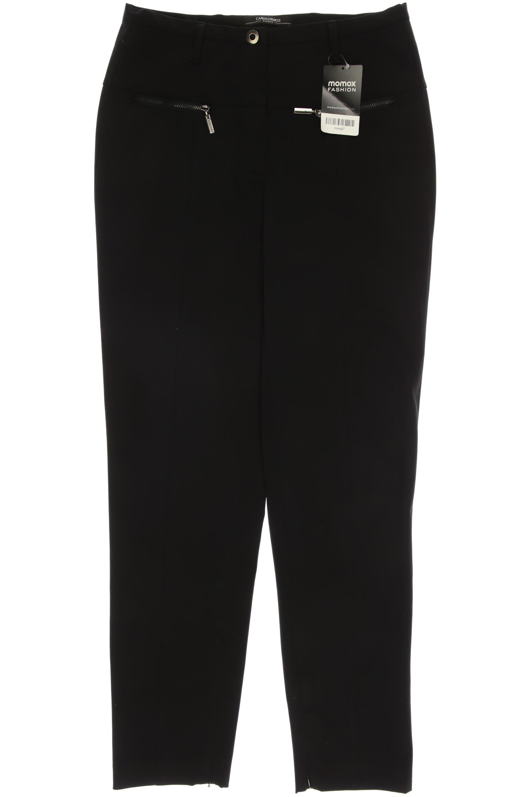 

Carlo Colucci Damen Stoffhose, schwarz