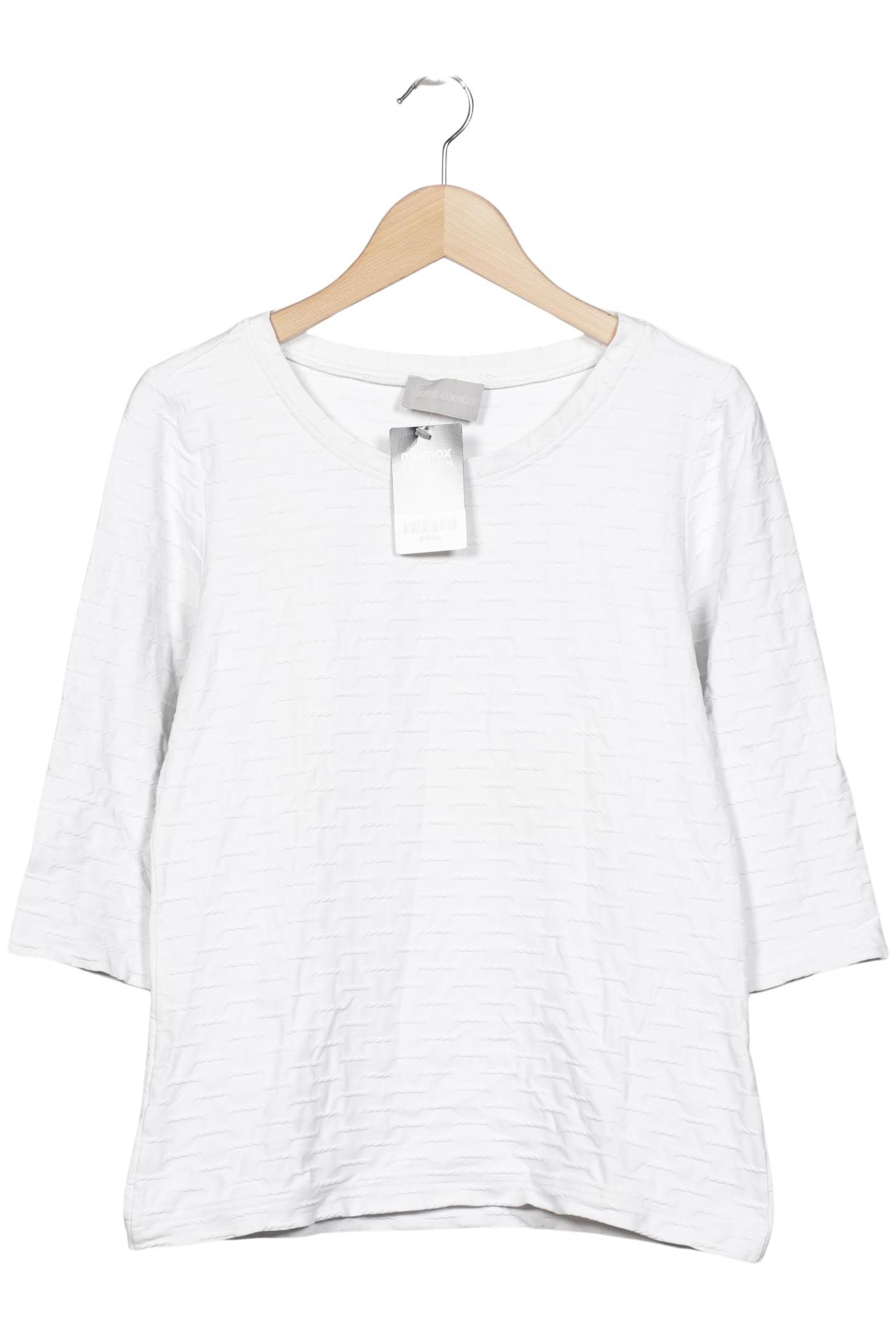 

Carlo Colucci Damen Langarmshirt, weiß, Gr. 38