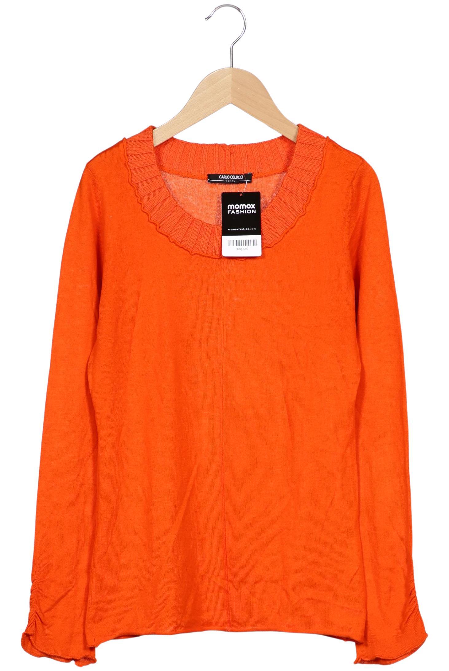 

Carlo Colucci Damen Pullover, orange, Gr. 38