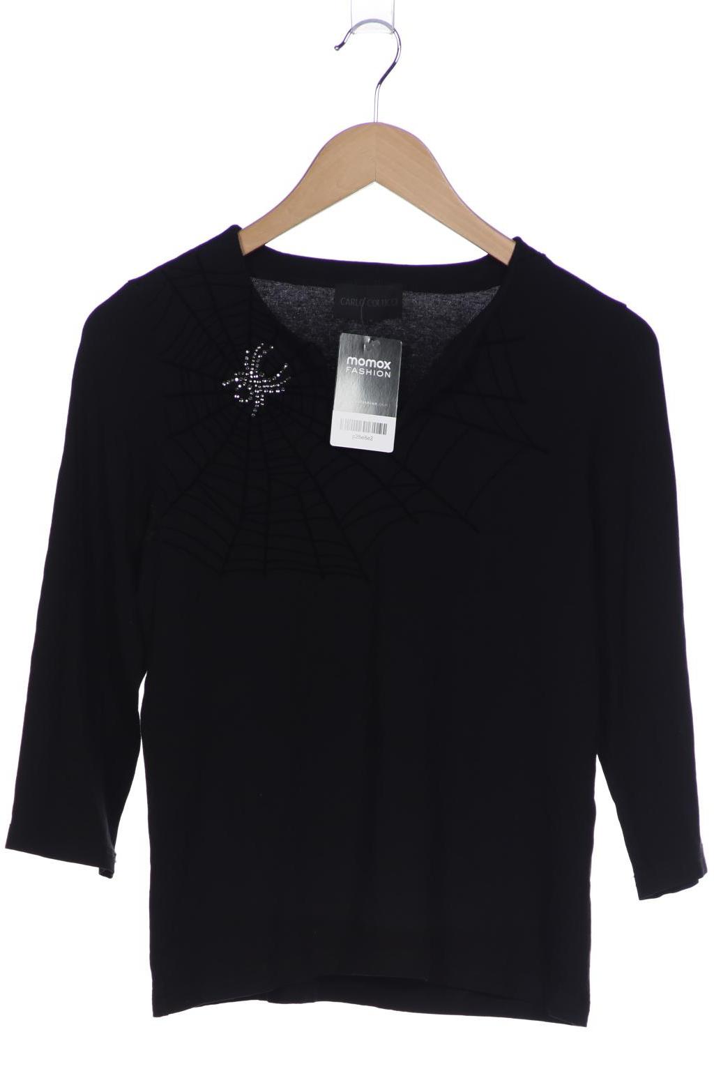 

Carlo Colucci Damen Langarmshirt, schwarz, Gr. 38