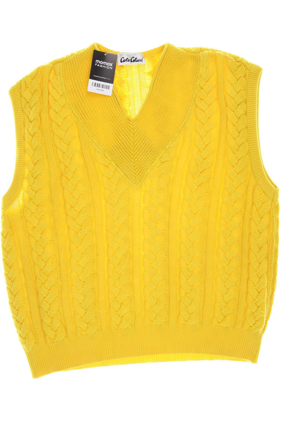 

Carlo Colucci Damen Pullover, gelb, Gr. 52