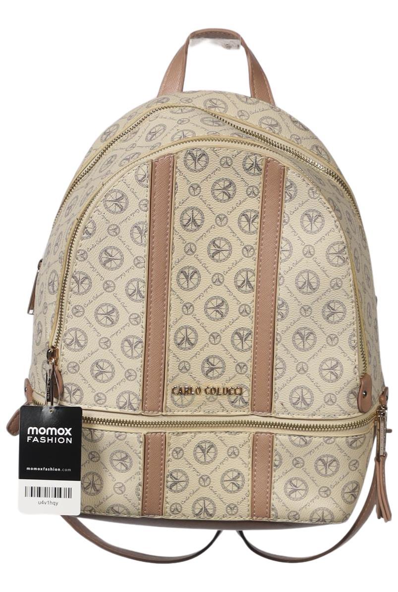 

Carlo Colucci Damen Rucksack, beige, Gr.