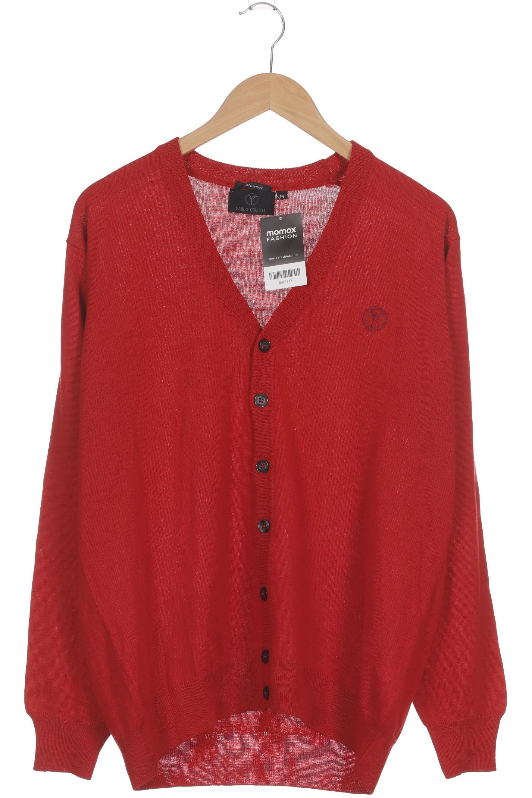 Thumbnail - Carlo Colucci Herren Strickjacke, rot, Gr.