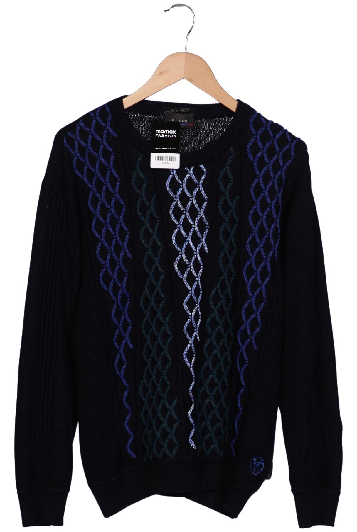 

Carlo Colucci Herren Pullover, marineblau, Gr. 54