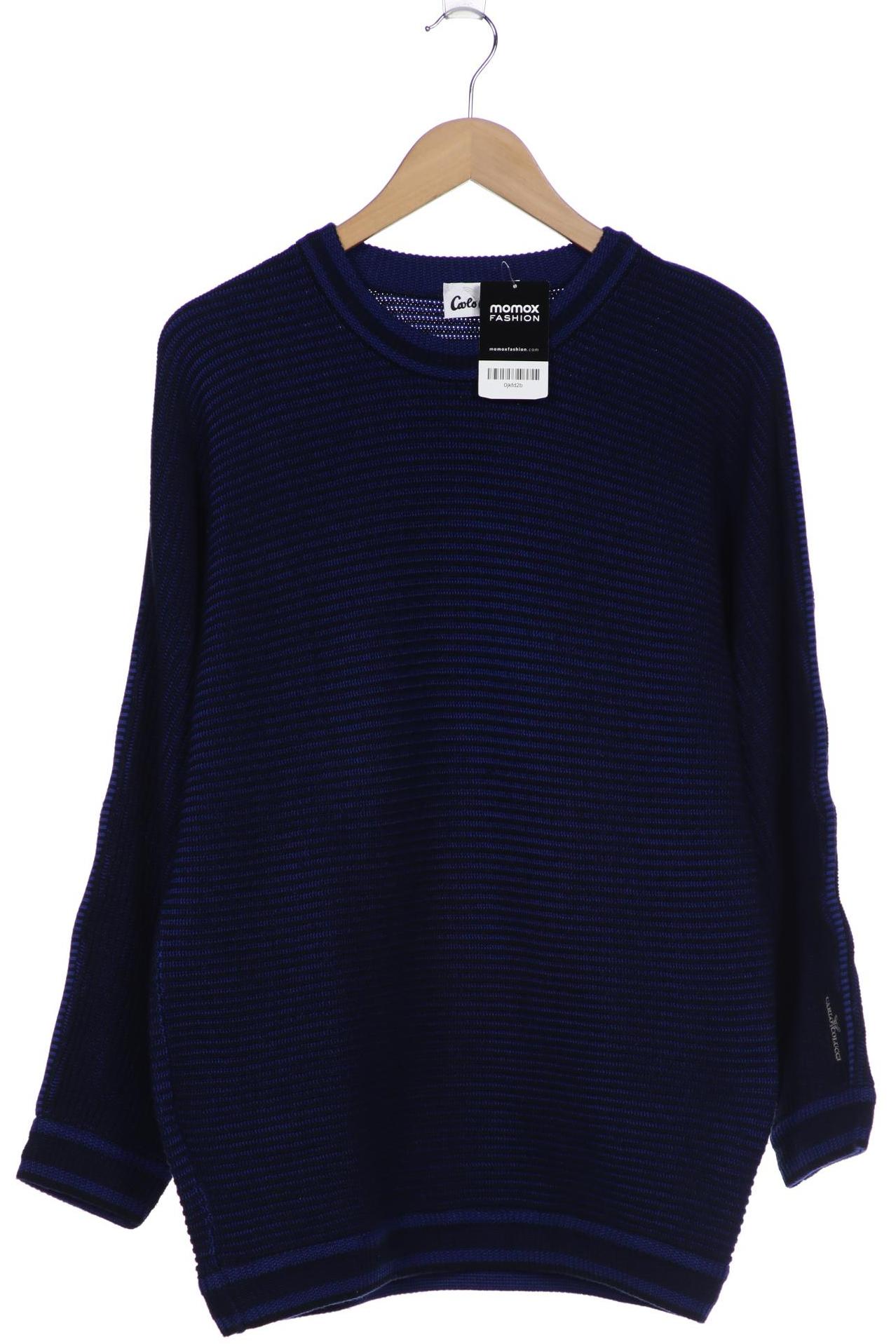 

Carlo Colucci Herren Pullover, marineblau