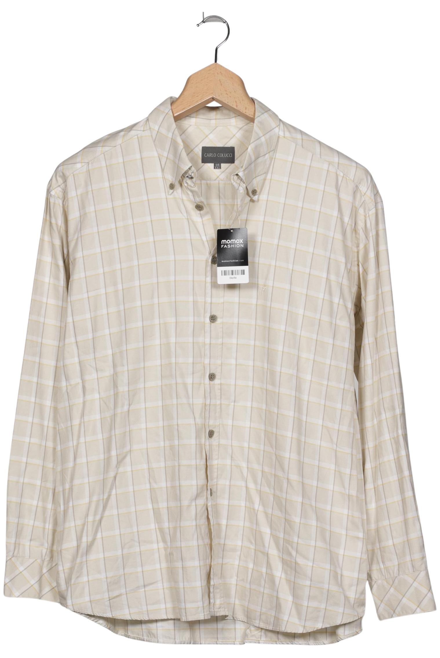 

Carlo Colucci Herren Hemd, beige, Gr. 56