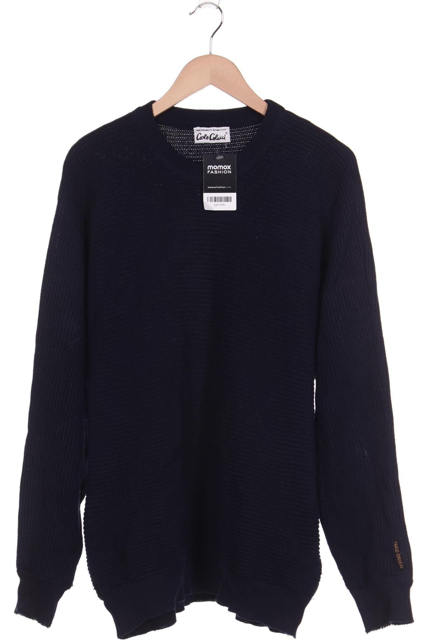

Carlo Colucci Herren Pullover, marineblau
