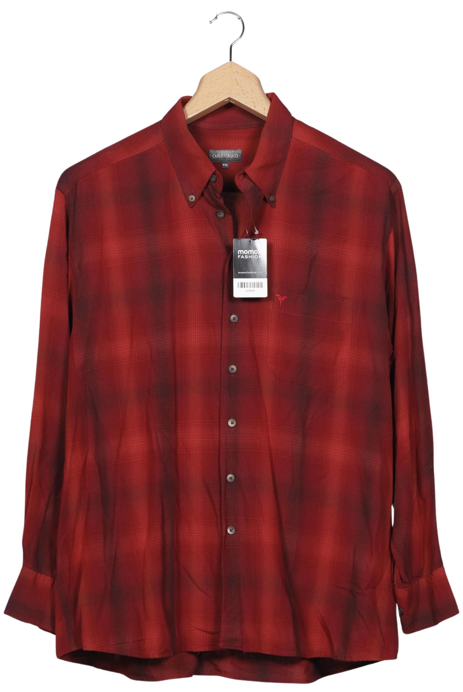 

Carlo Colucci Herren Hemd, rot, Gr. 56
