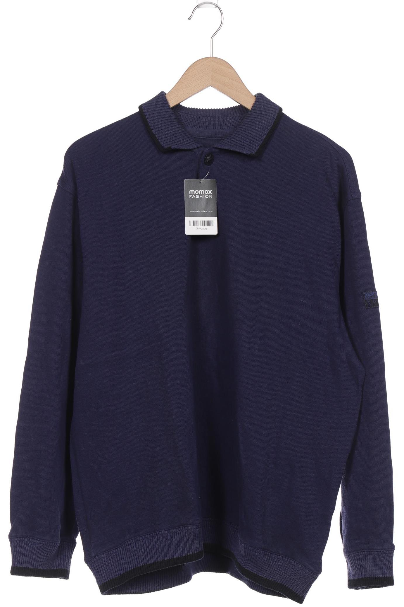 

Carlo Colucci Herren Pullover, marineblau