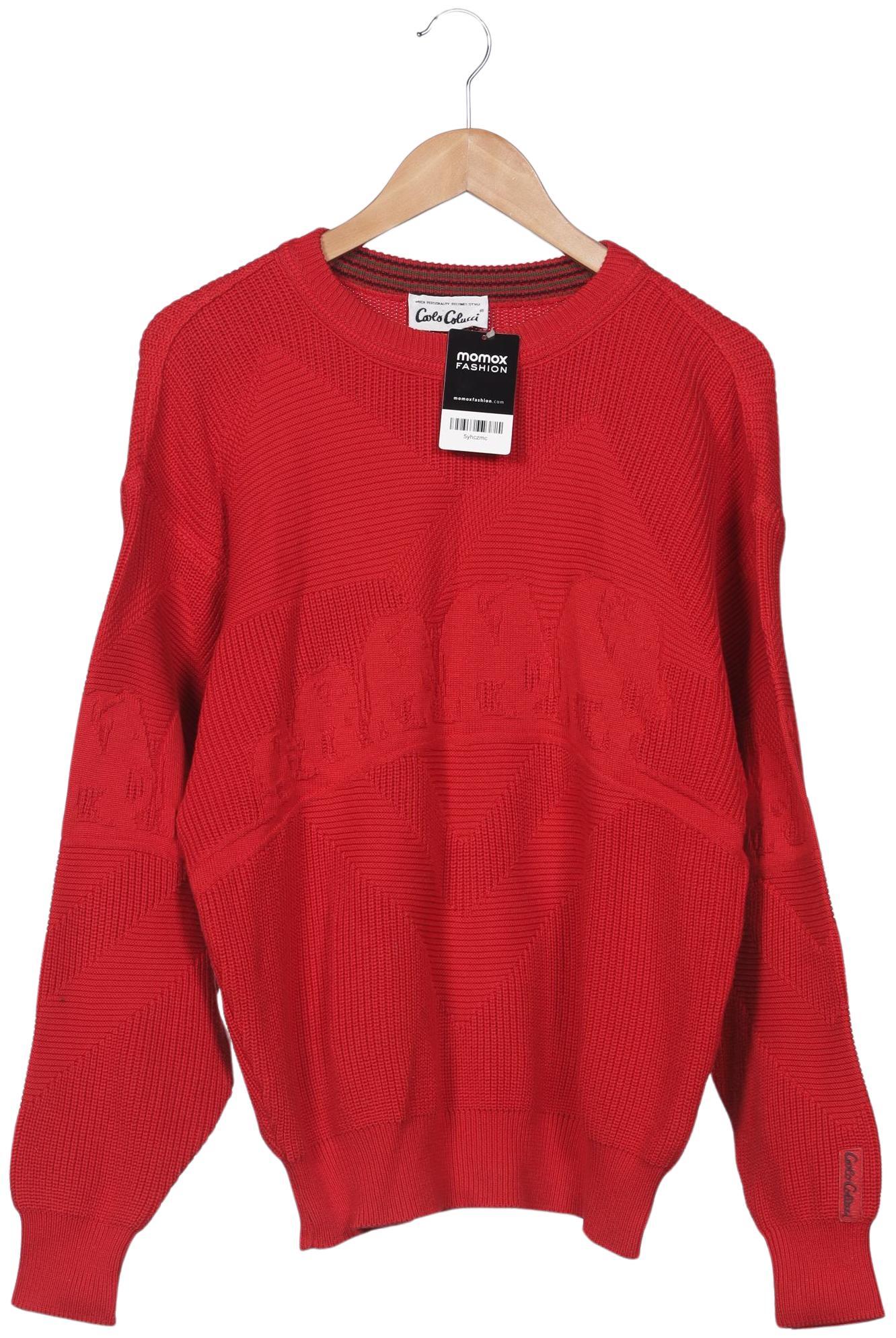 

Carlo Colucci Herren Pullover, rot, Gr. 48