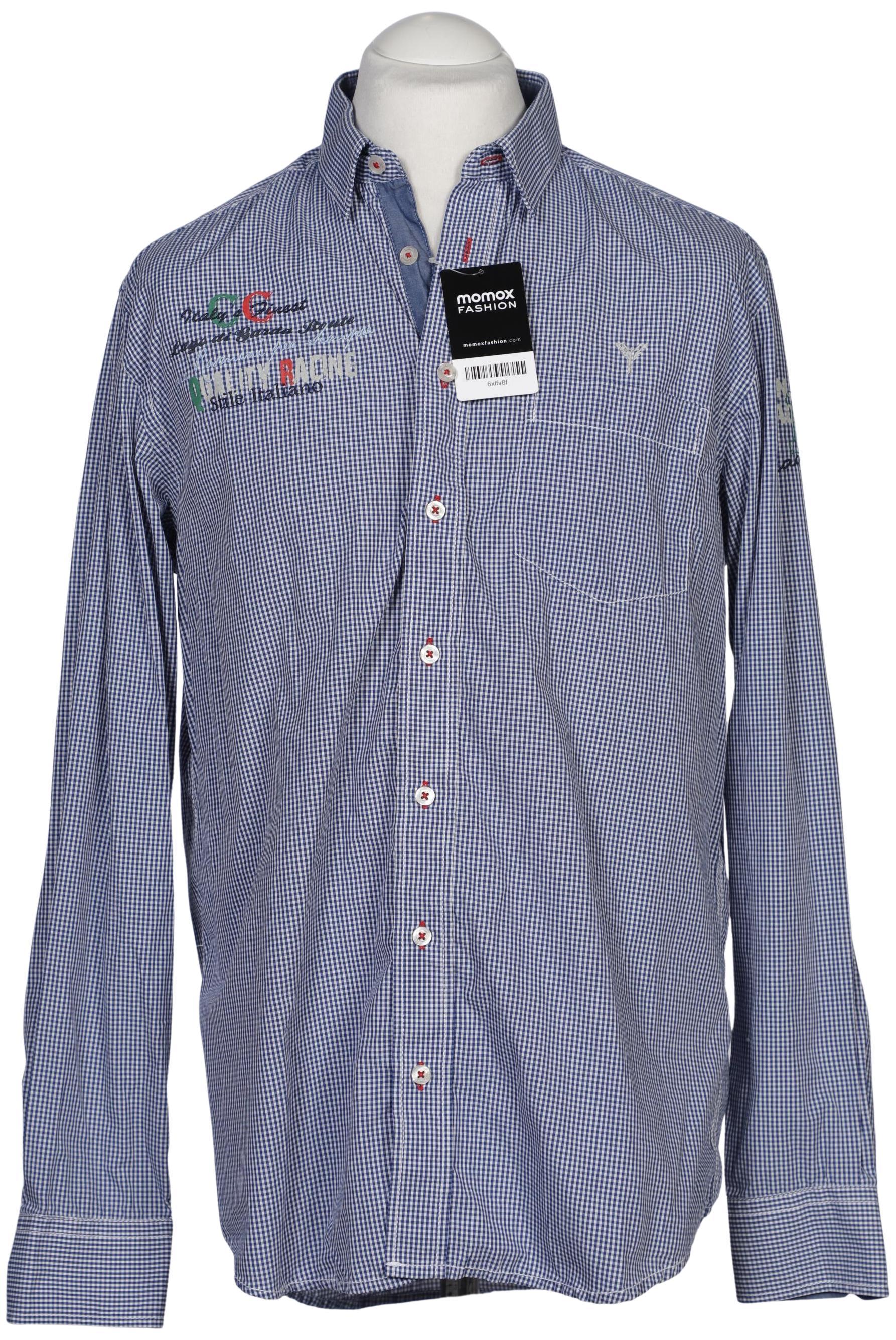 

Carlo Colucci Herren Hemd, blau, Gr. 52