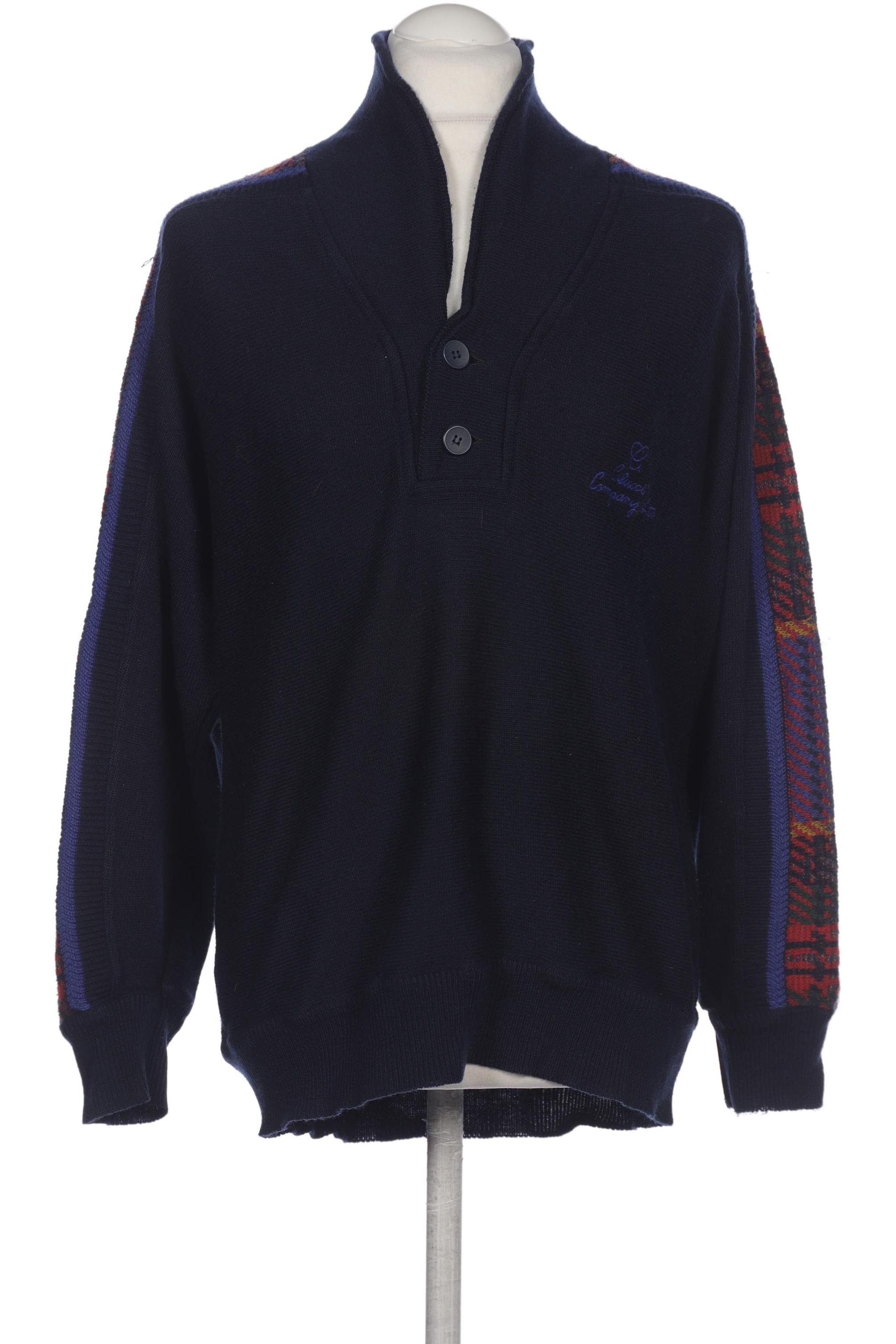 

Carlo Colucci Herren Pullover, marineblau