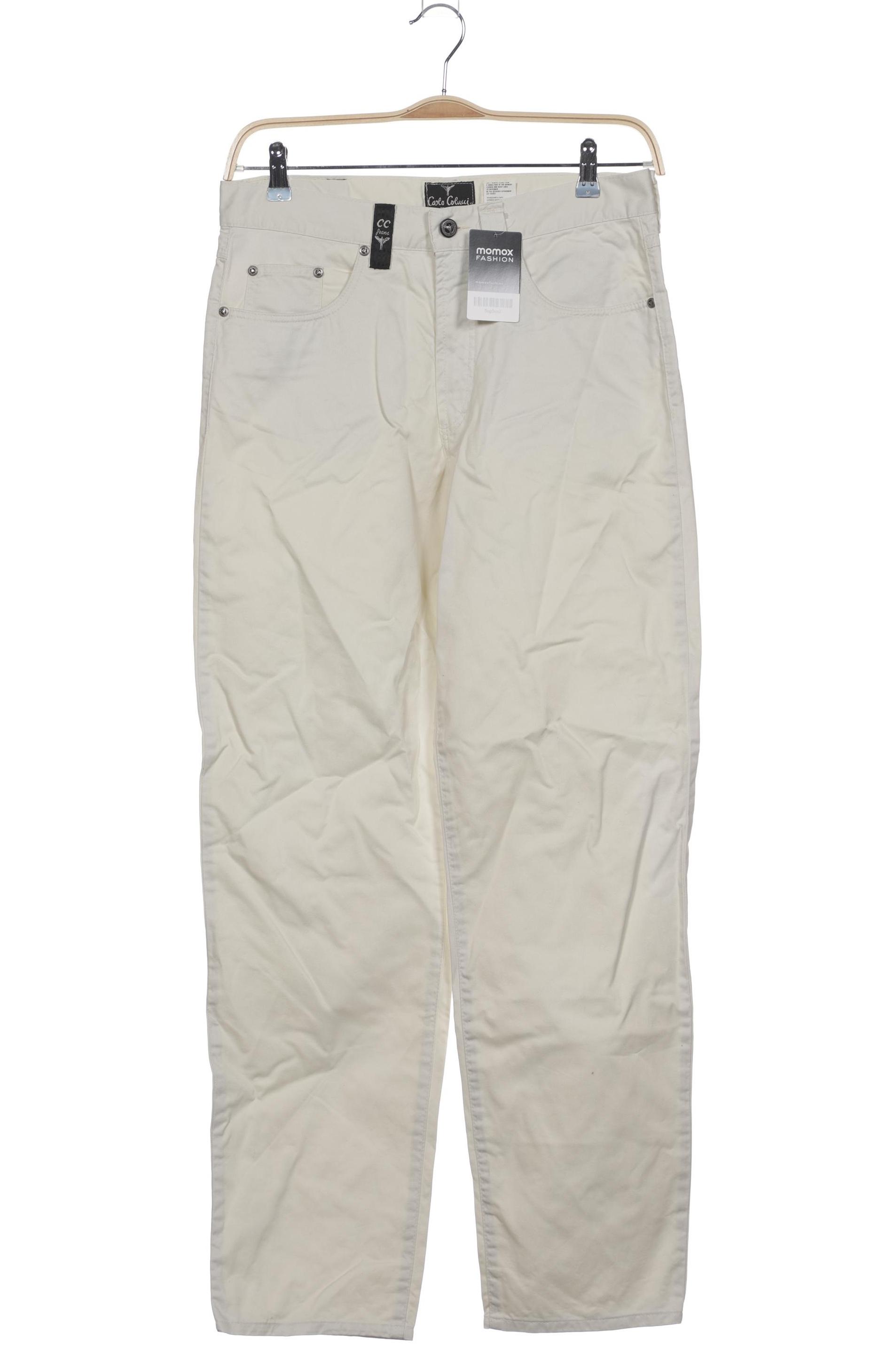 

Carlo Colucci Herren Jeans, cremeweiß, Gr. 33