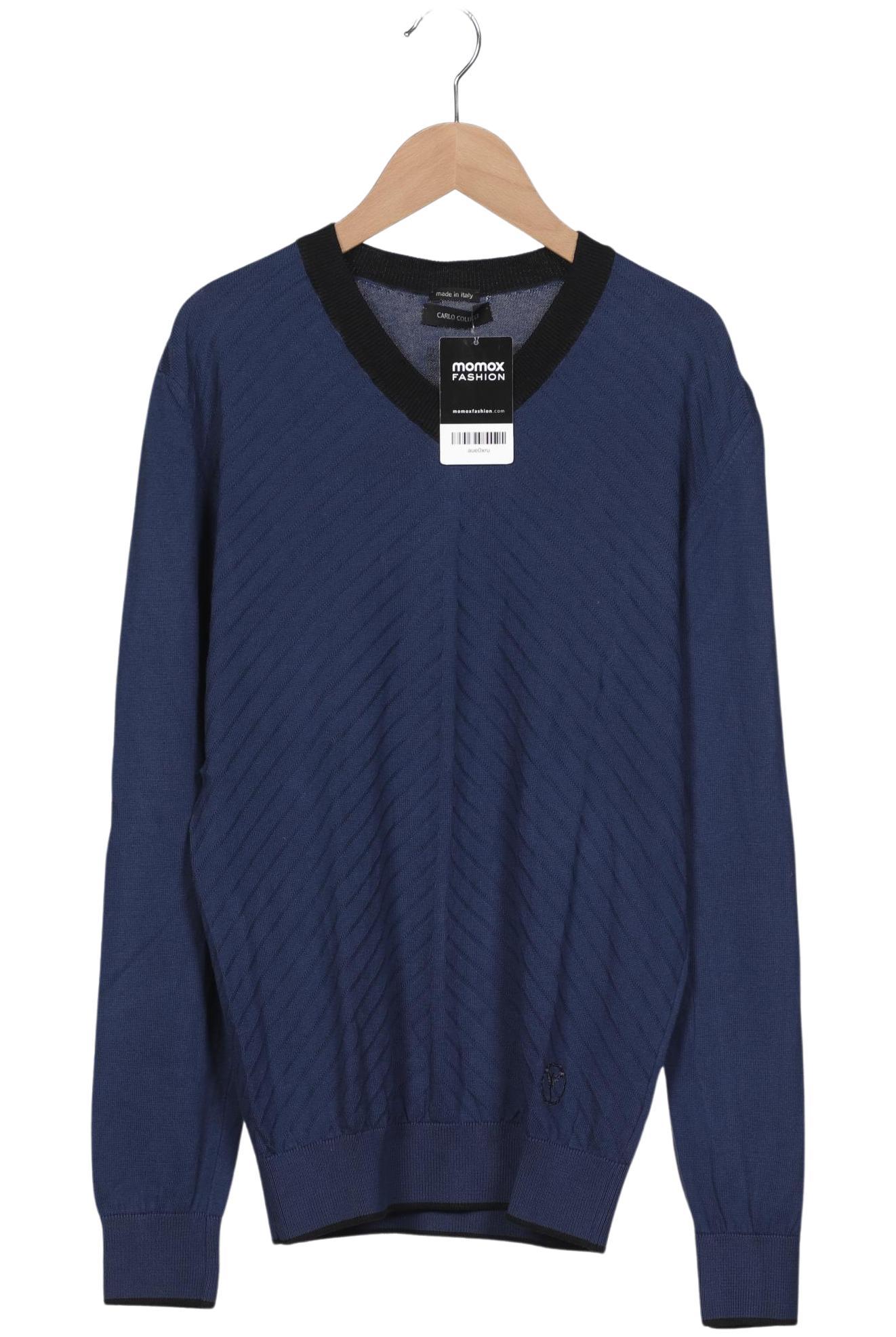 

Carlo Colucci Herren Pullover, marineblau, Gr. 46